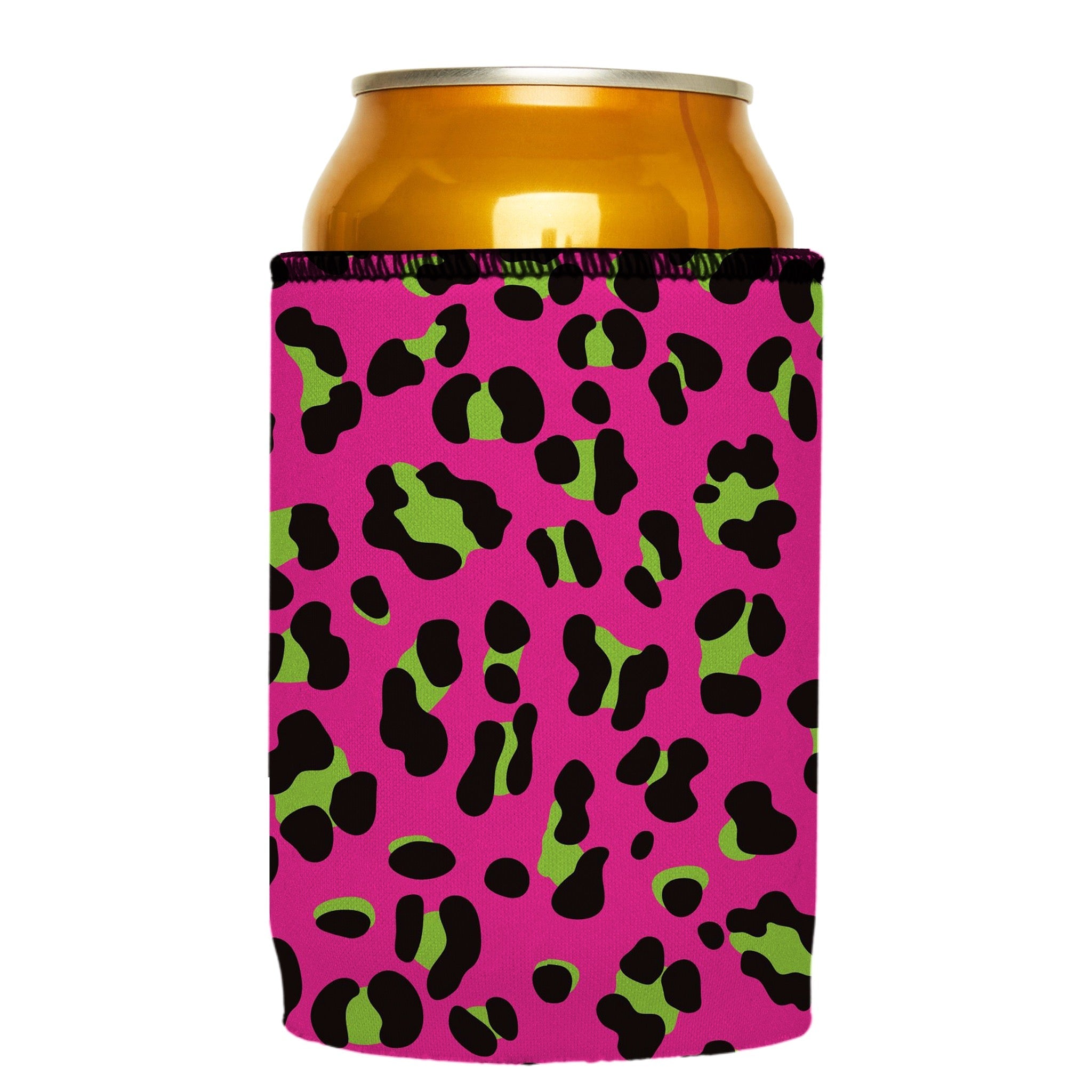 Stubbyz 80s Leopard Print Stubby Cooler 2-Pack