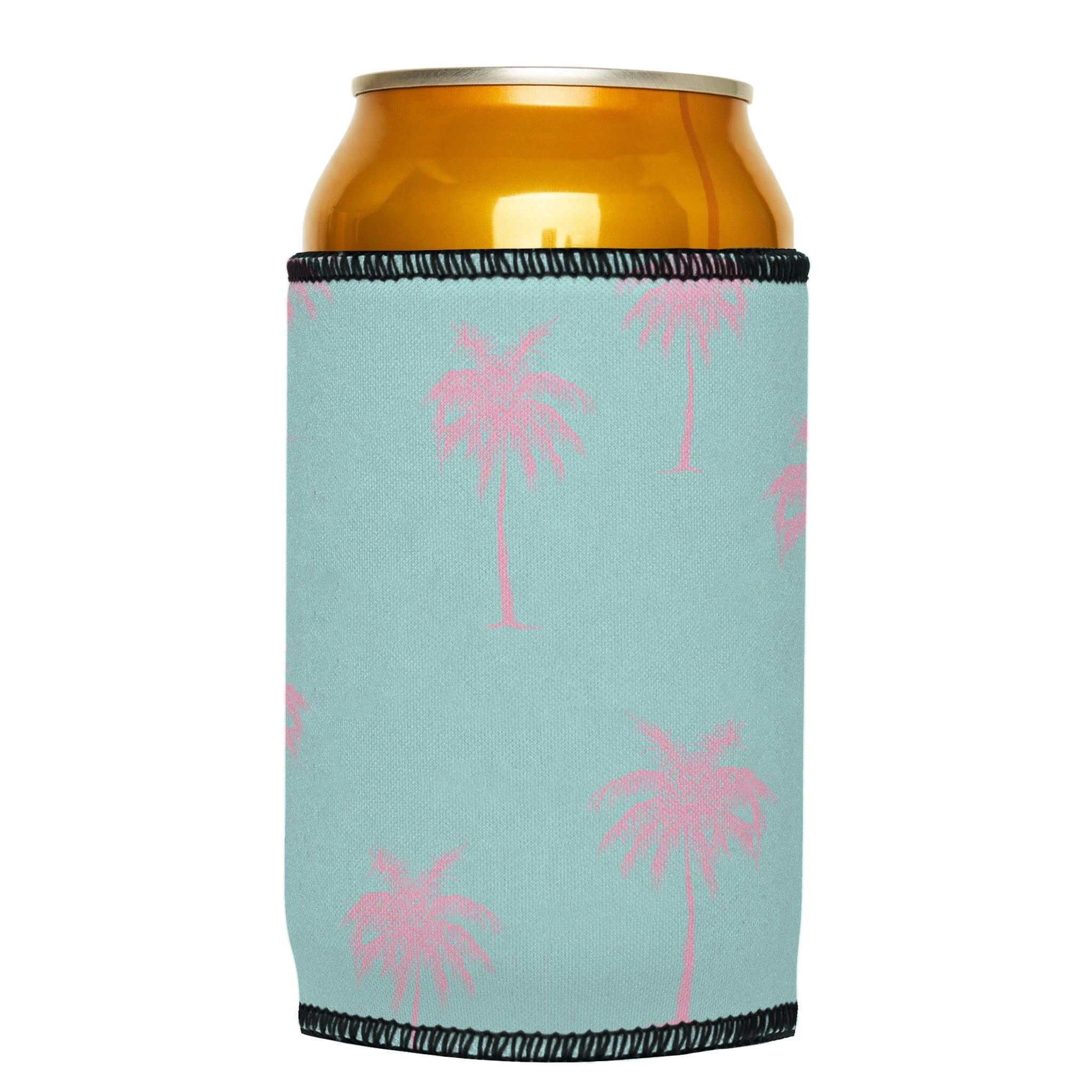 Stubbyz Palm Trees Pink Aqua Stubby Cooler 2-Pack