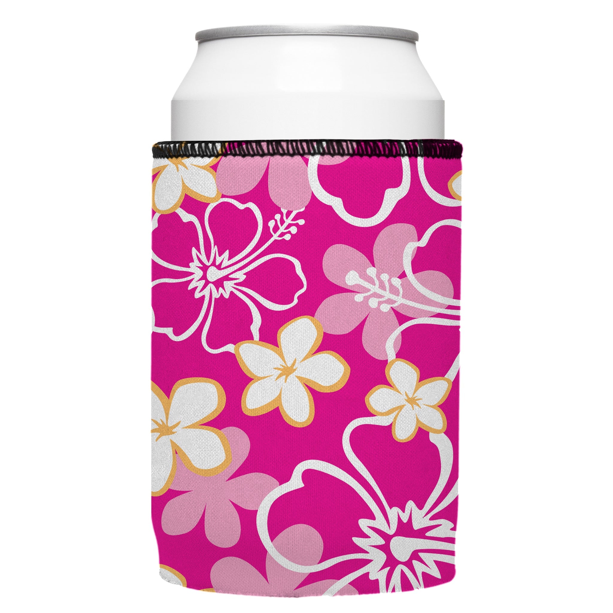 Stubbyz Pink Hibiscus Stubby Cooler 2-Pack