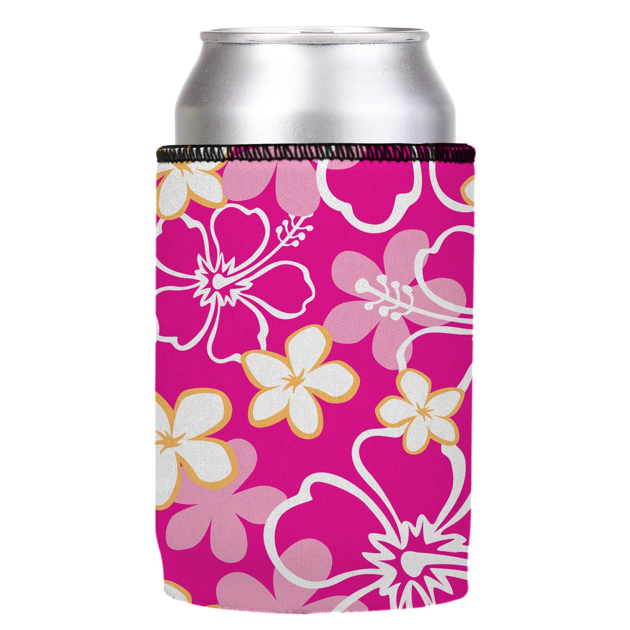 Stubbyz Pink Hibiscus Stubby Cooler 2-Pack