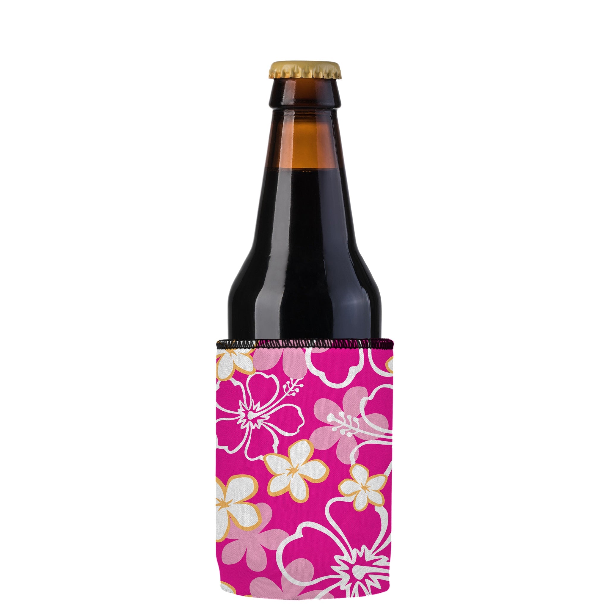 Stubbyz Pink Hibiscus Stubby Cooler 2-Pack