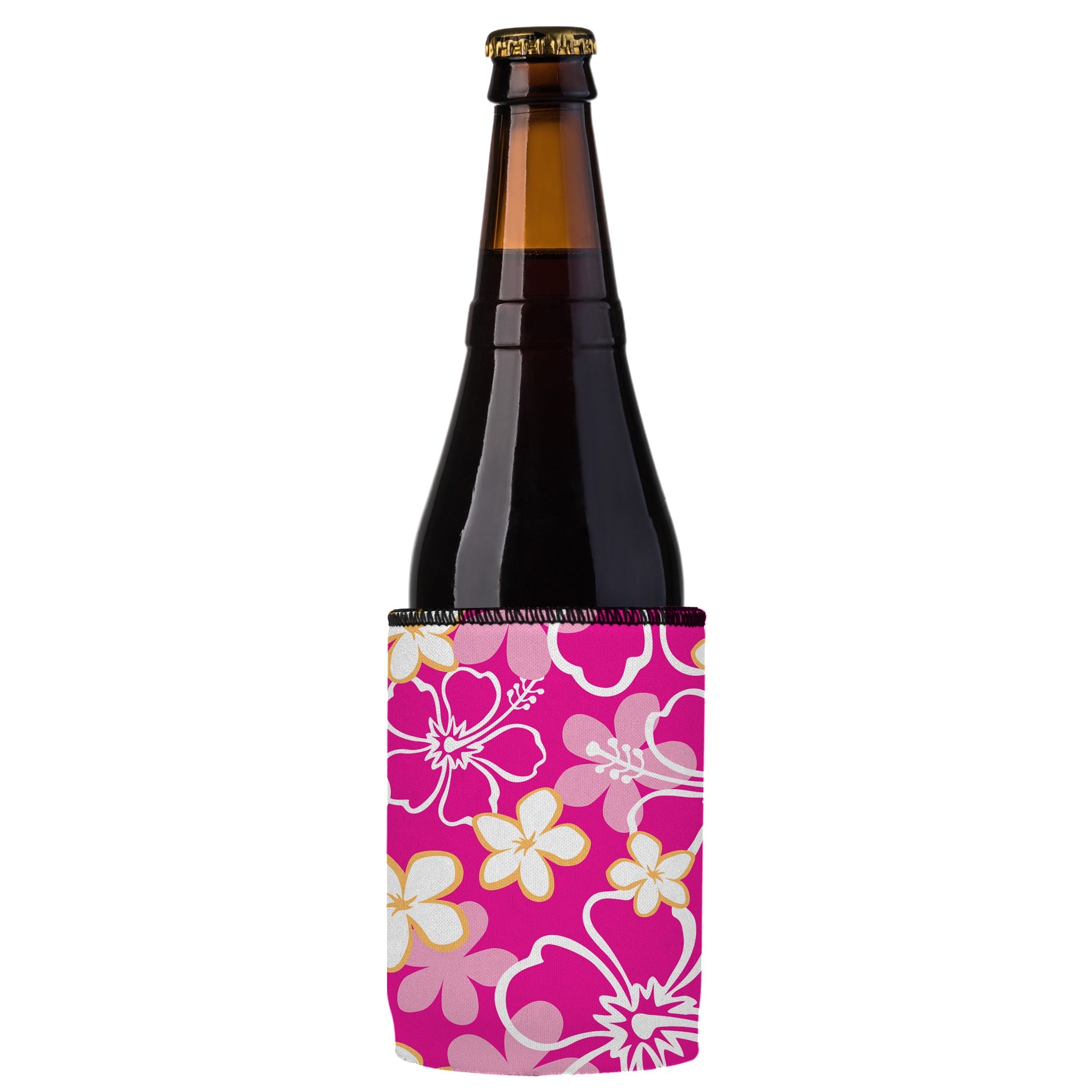 Stubbyz Pink Hibiscus Stubby Cooler 2-Pack