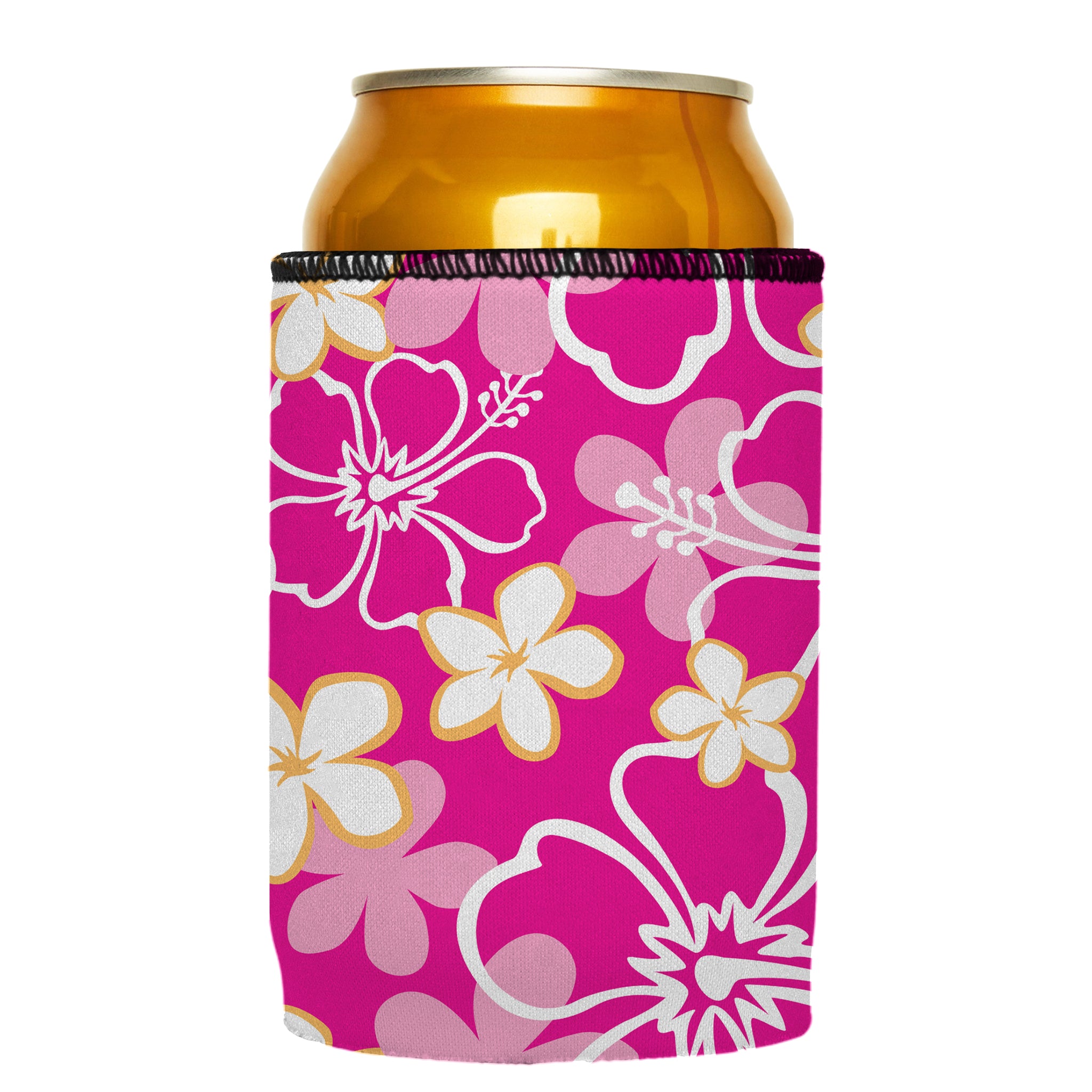 Stubbyz Pink Hibiscus Stubby Cooler