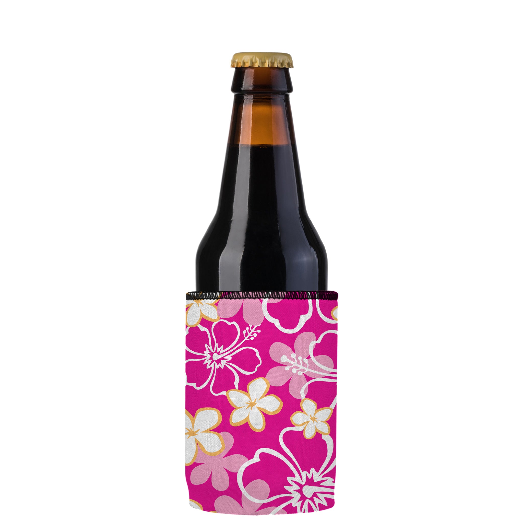 Stubbyz Pink Hibiscus Stubby Cooler