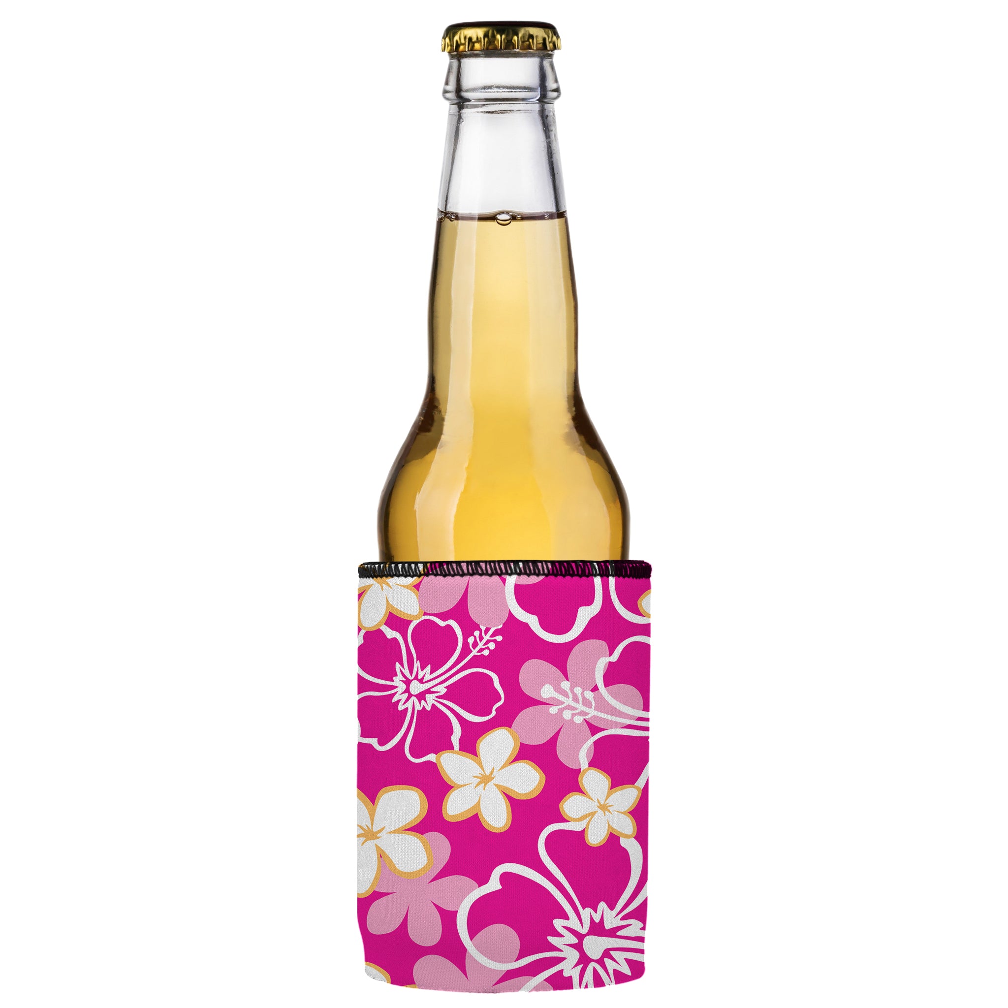 Stubbyz Pink Hibiscus Stubby Cooler