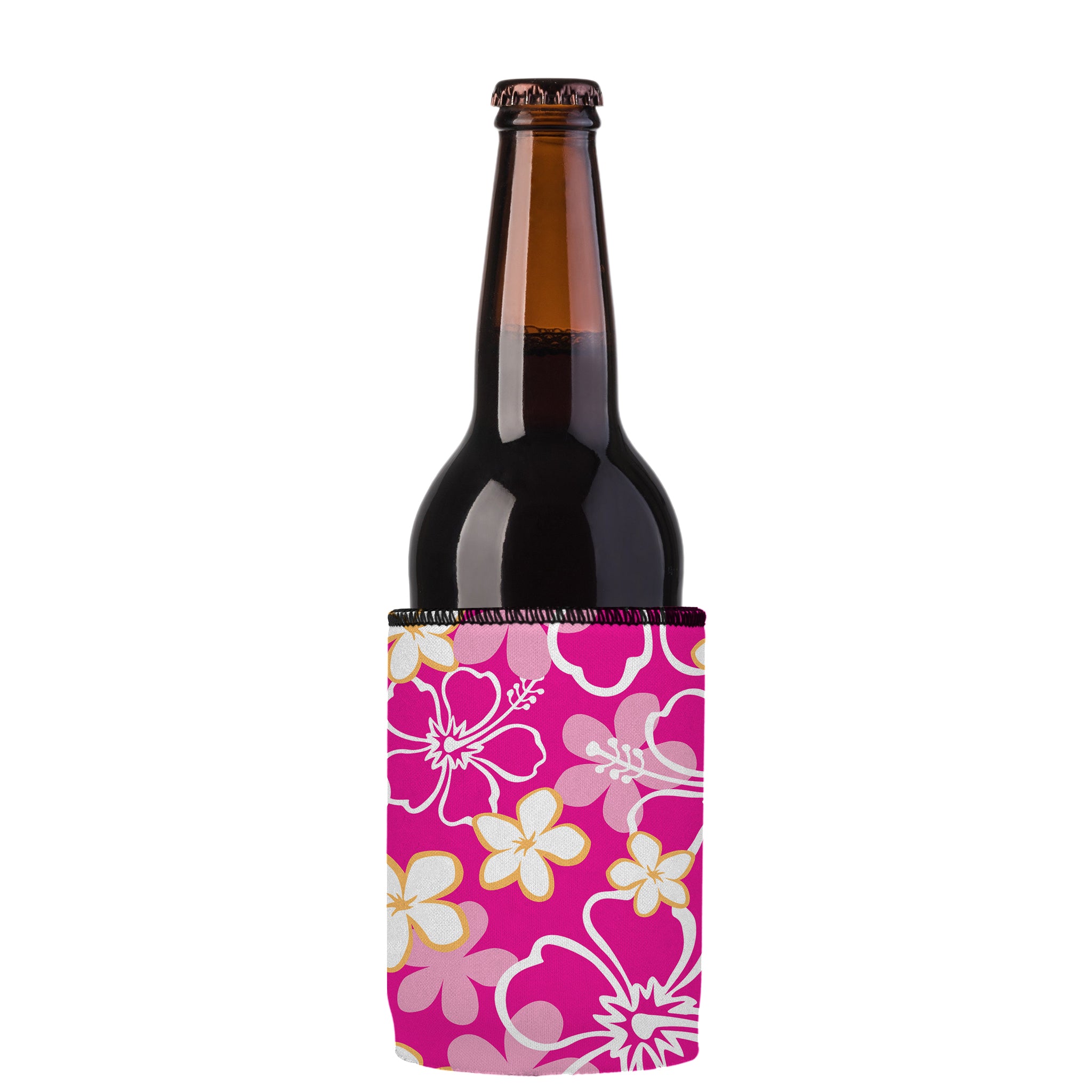 Stubbyz Pink Hibiscus Stubby Cooler