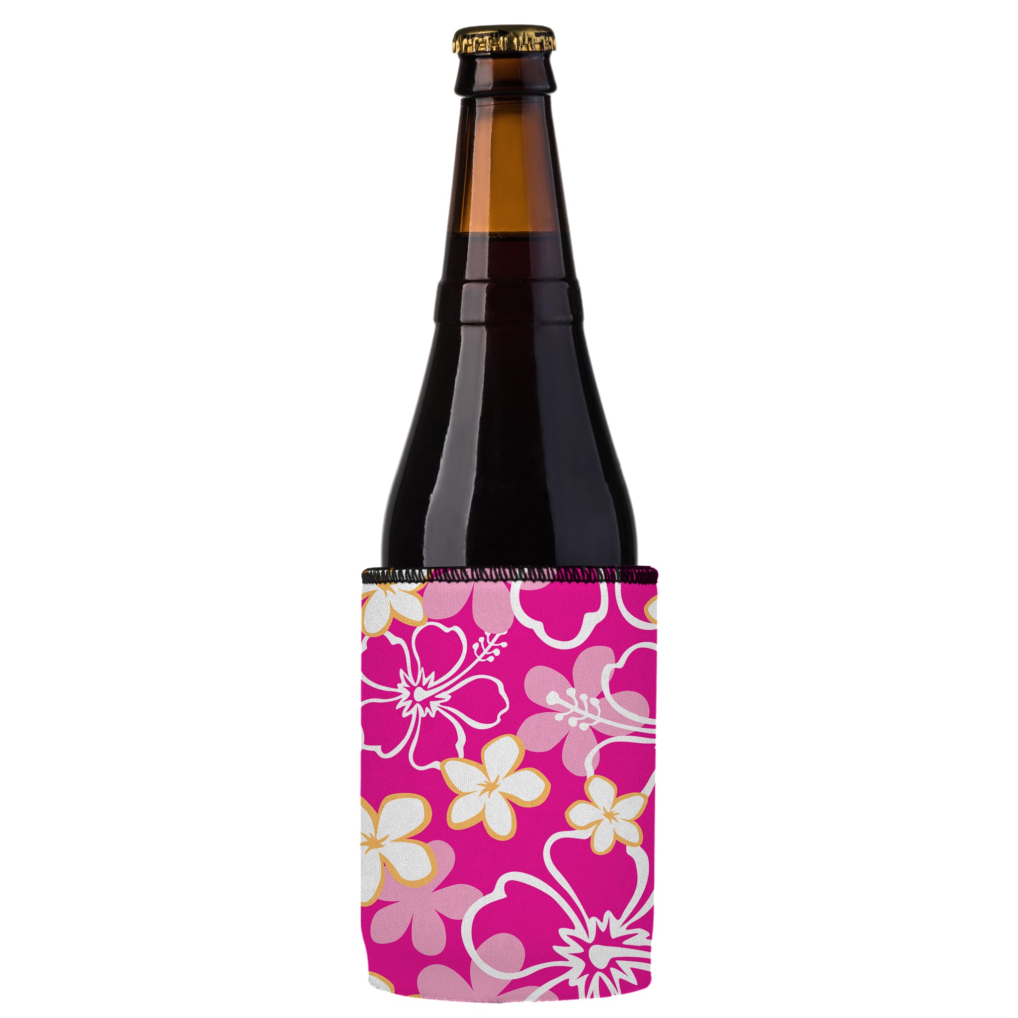 Stubbyz Pink Hibiscus Stubby Cooler
