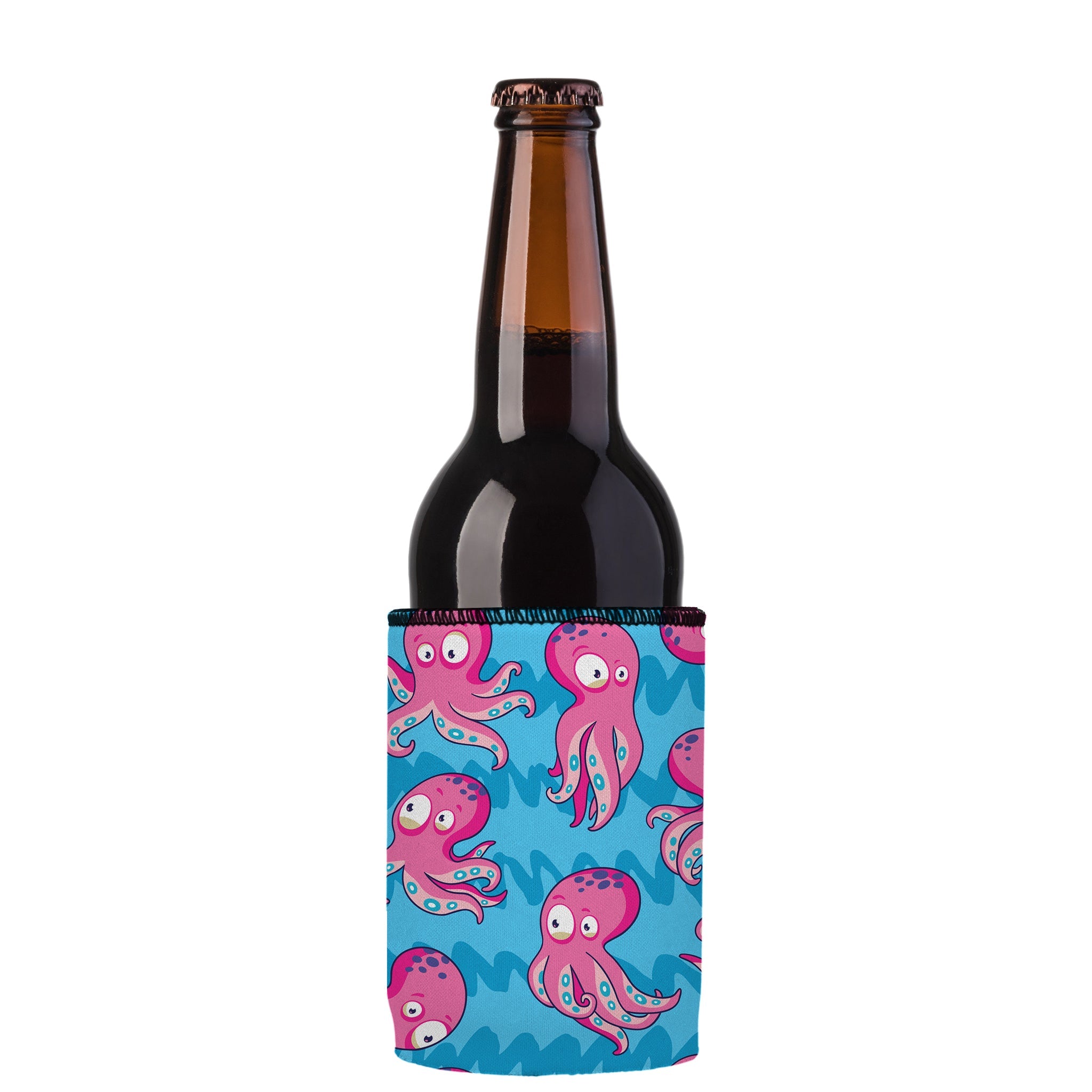 Stubbyz Pink Octopus Stubby Cooler 2-Pack