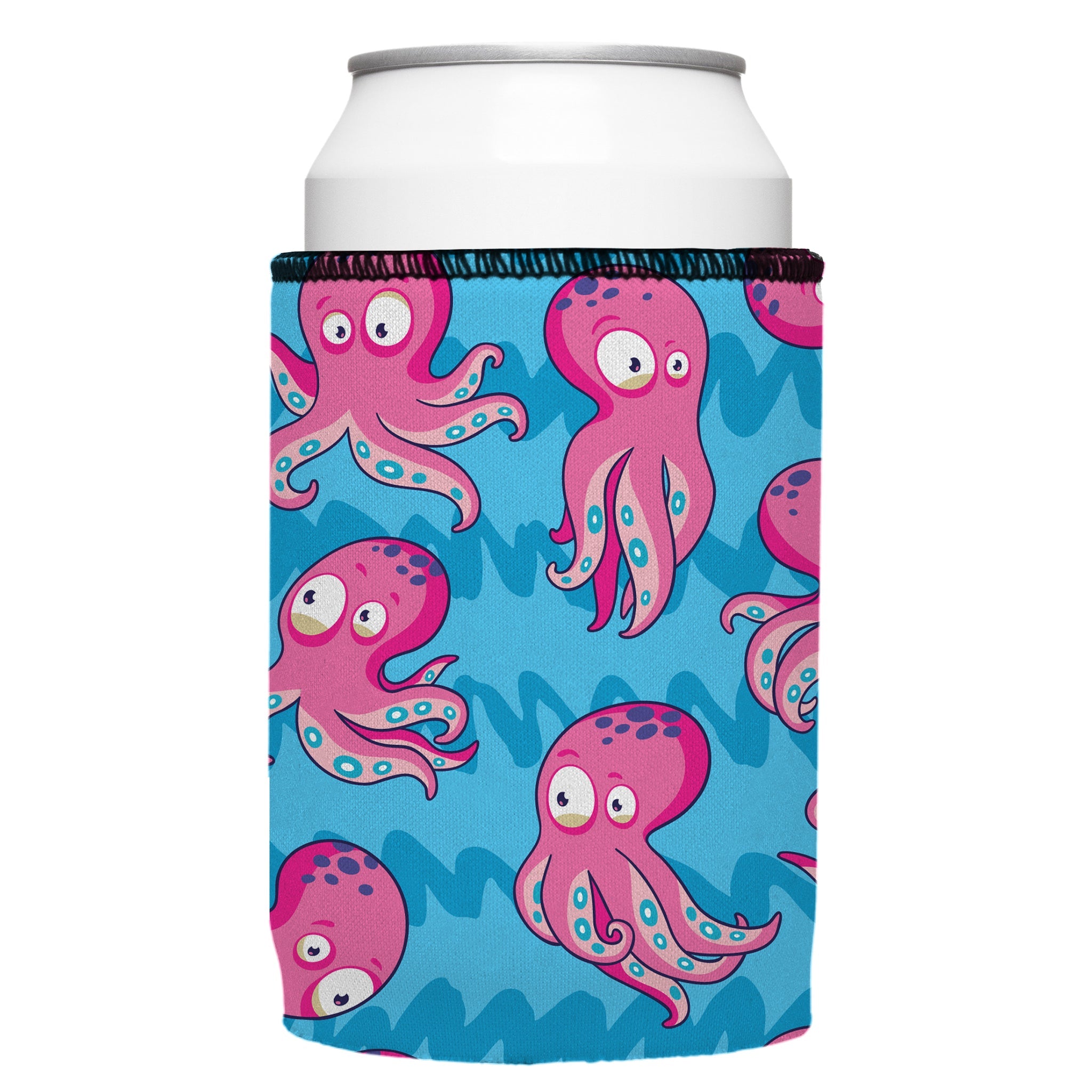 Stubbyz Pink Octopus Stubby Cooler 2-Pack