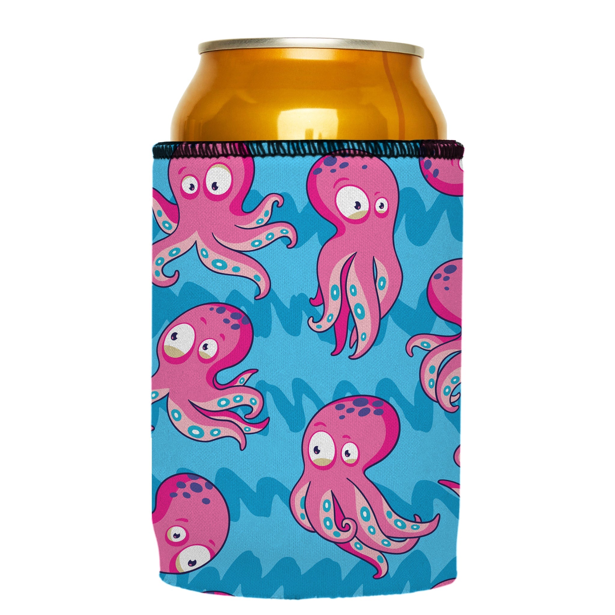 Stubbyz Pink Octopus Stubby Cooler 2-Pack