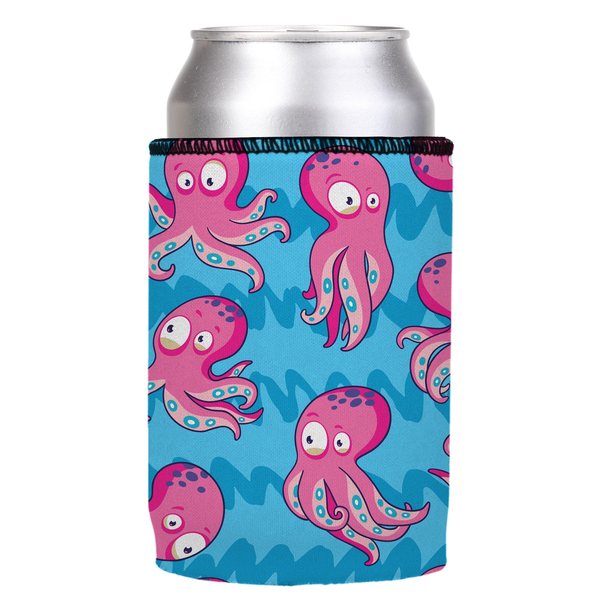 Stubbyz Pink Octopus Stubby Cooler 2-Pack