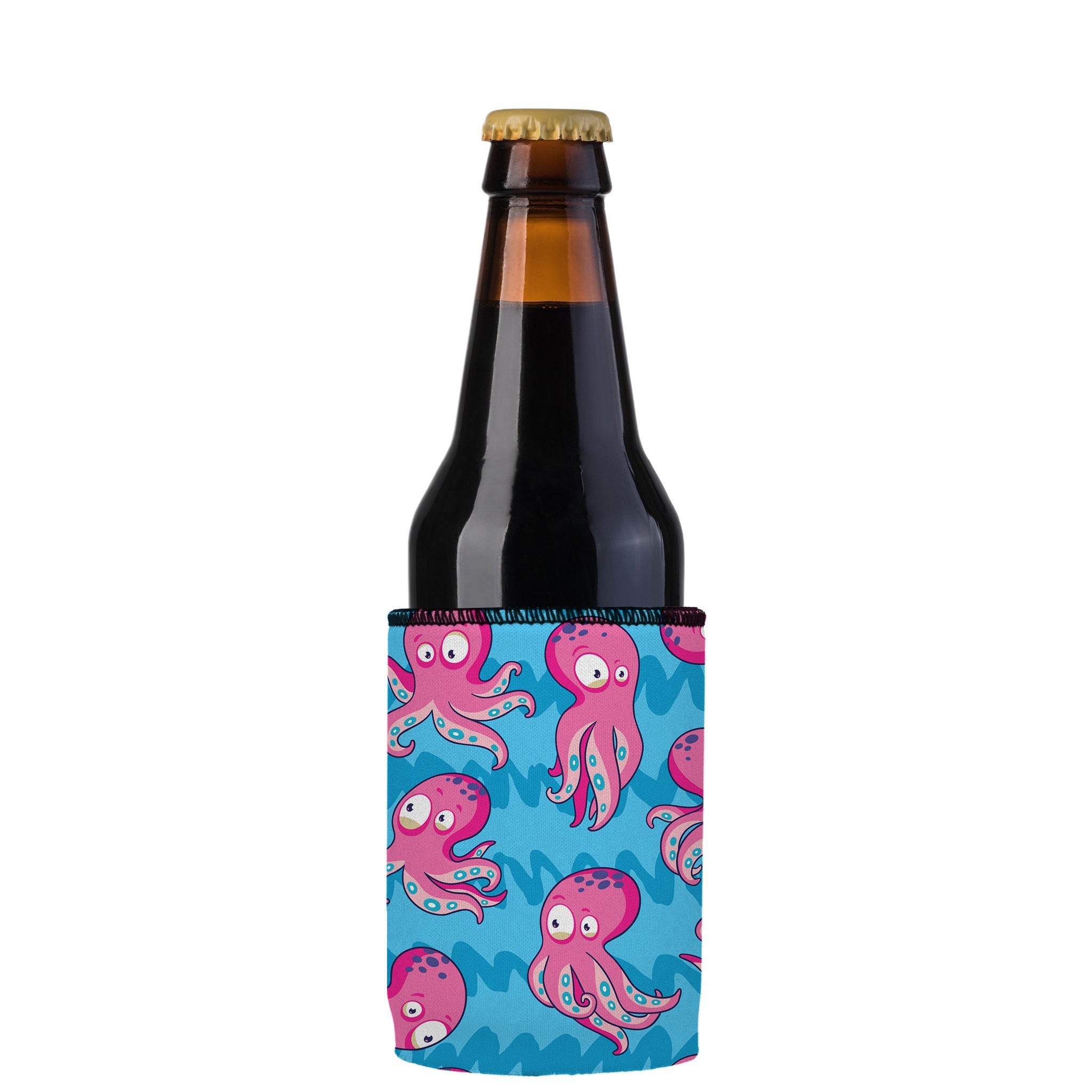 Stubbyz Pink Octopus Stubby Cooler 2-Pack