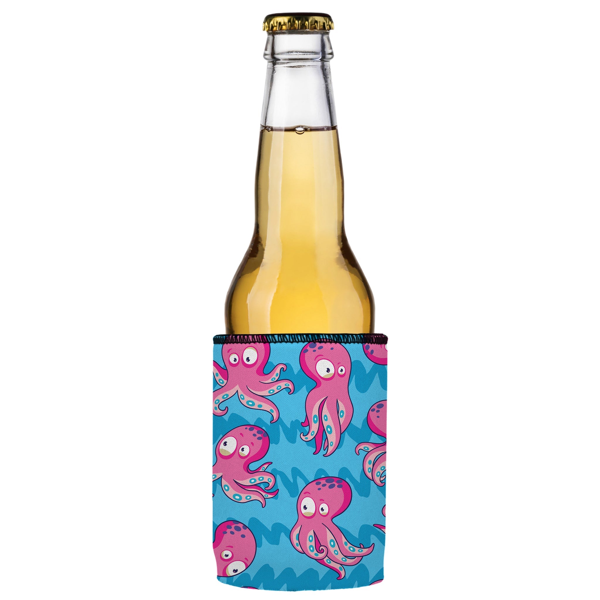 Stubbyz Pink Octopus Stubby Cooler 2-Pack