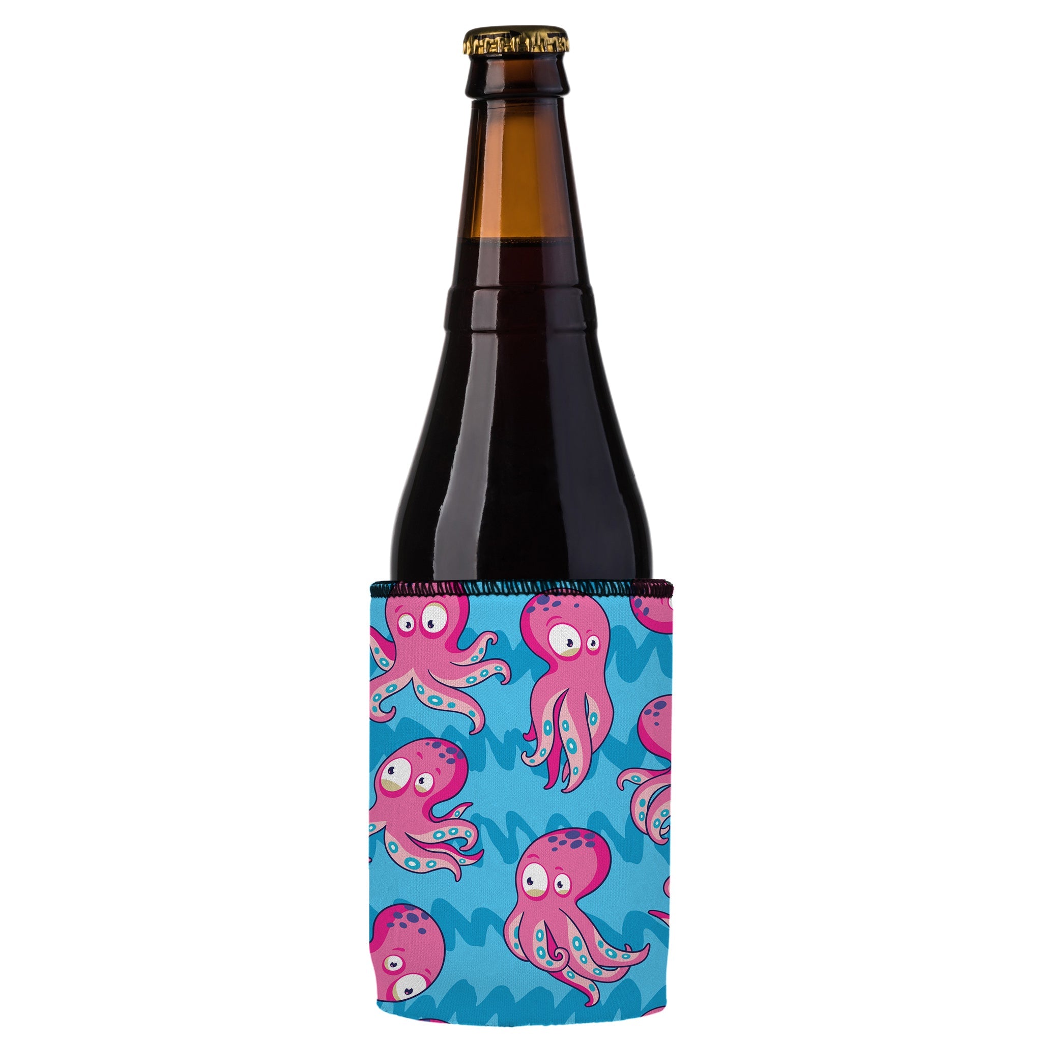 Stubbyz Pink Octopus Stubby Cooler 2-Pack
