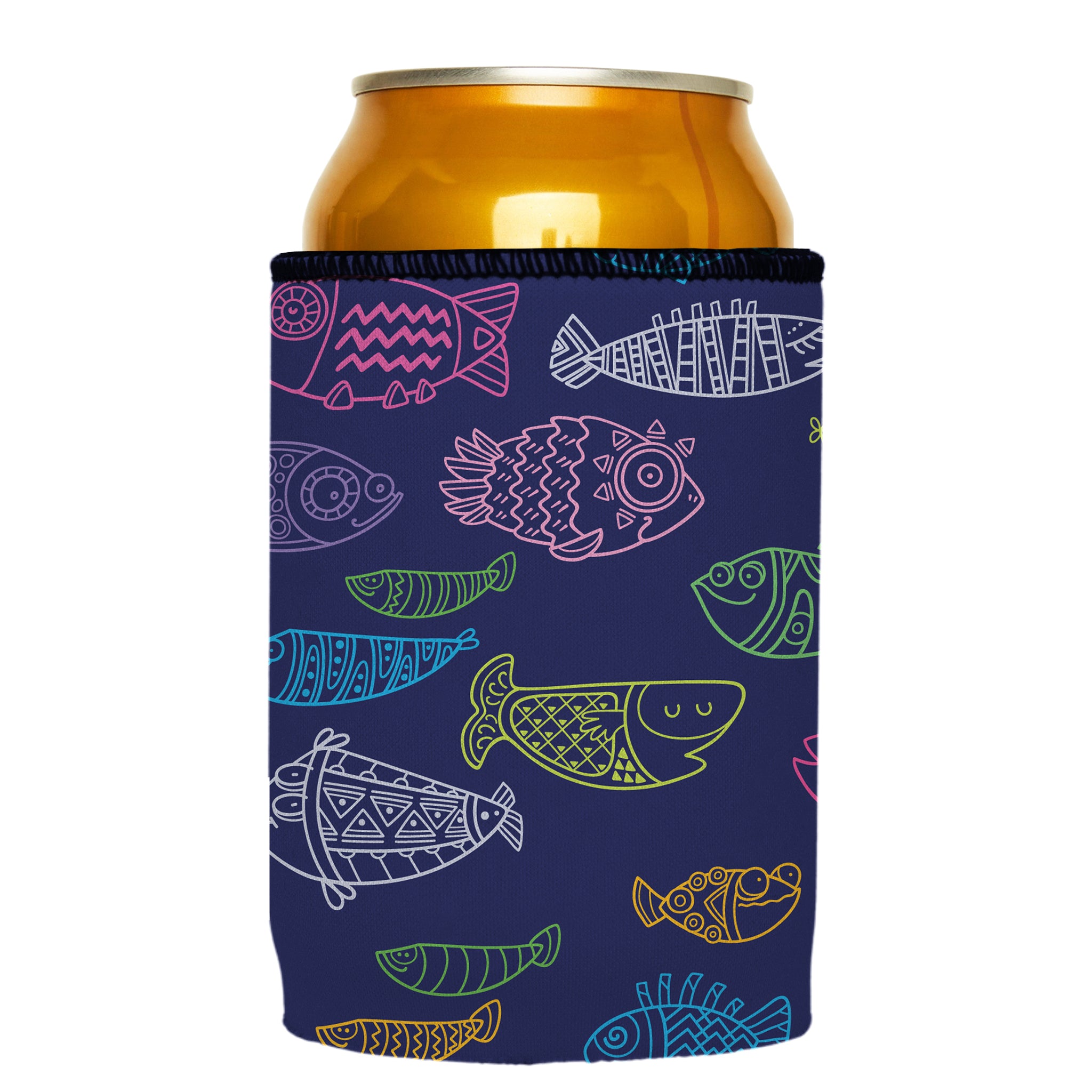 Stubbyz Neon Fish Stubby Cooler