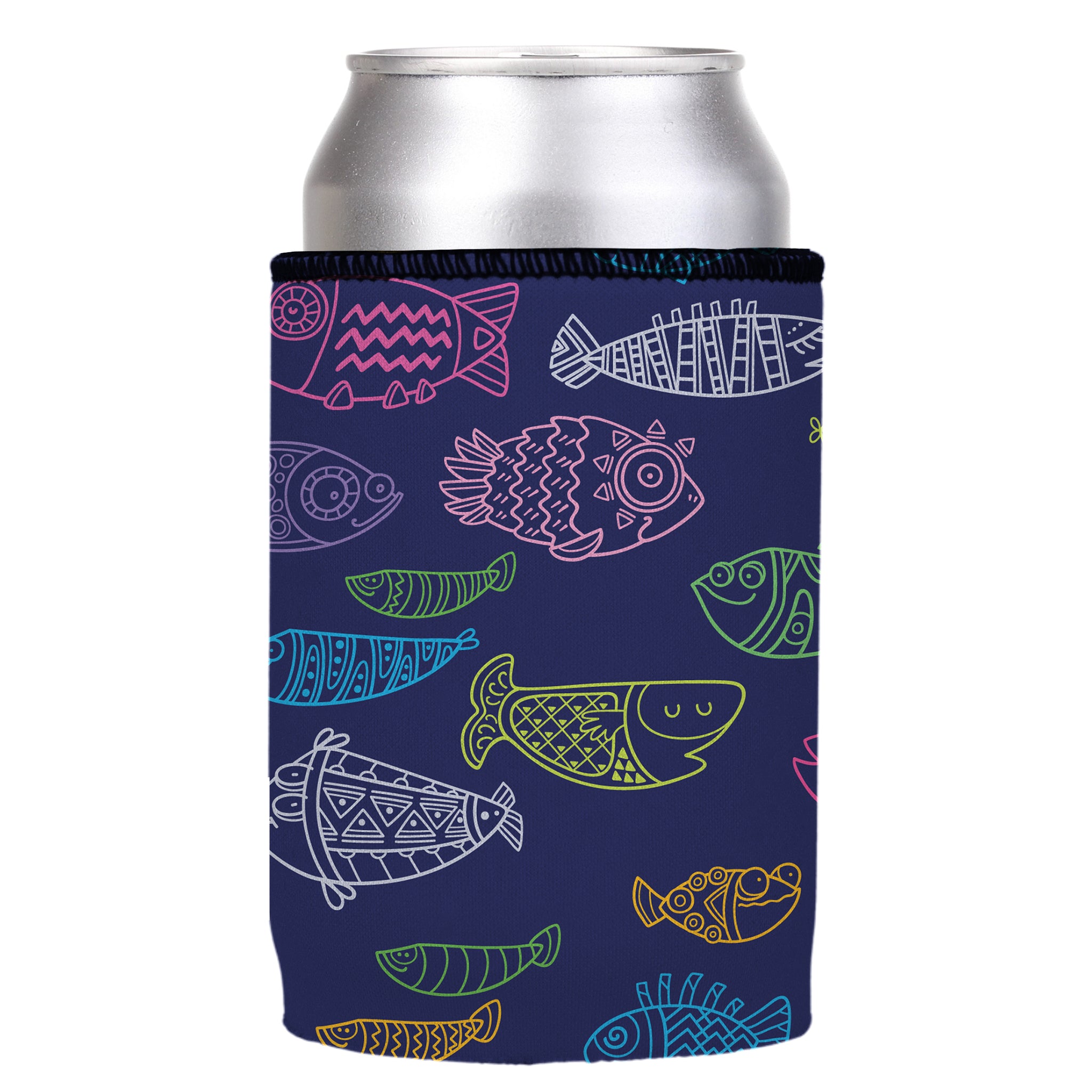 Stubbyz Neon Fish Stubby Cooler