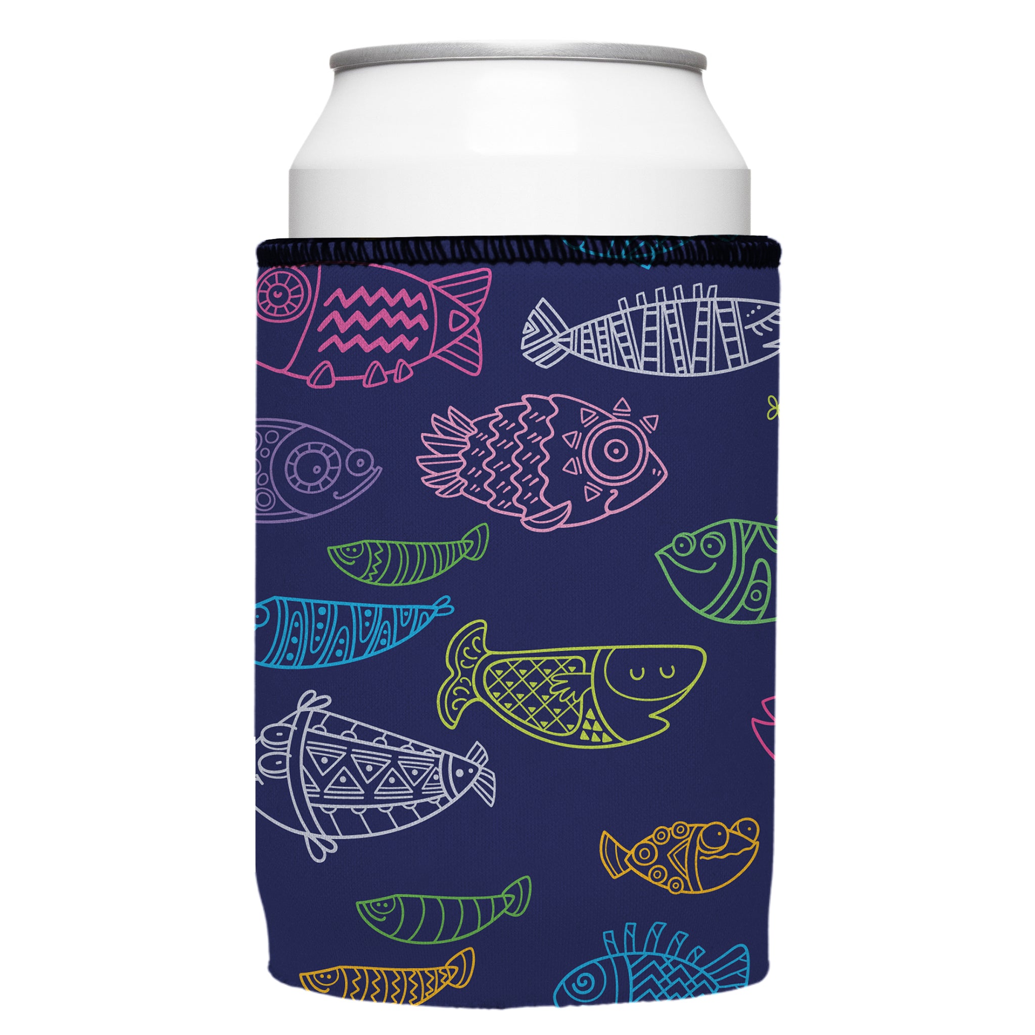 Stubbyz Neon Fish Stubby Cooler