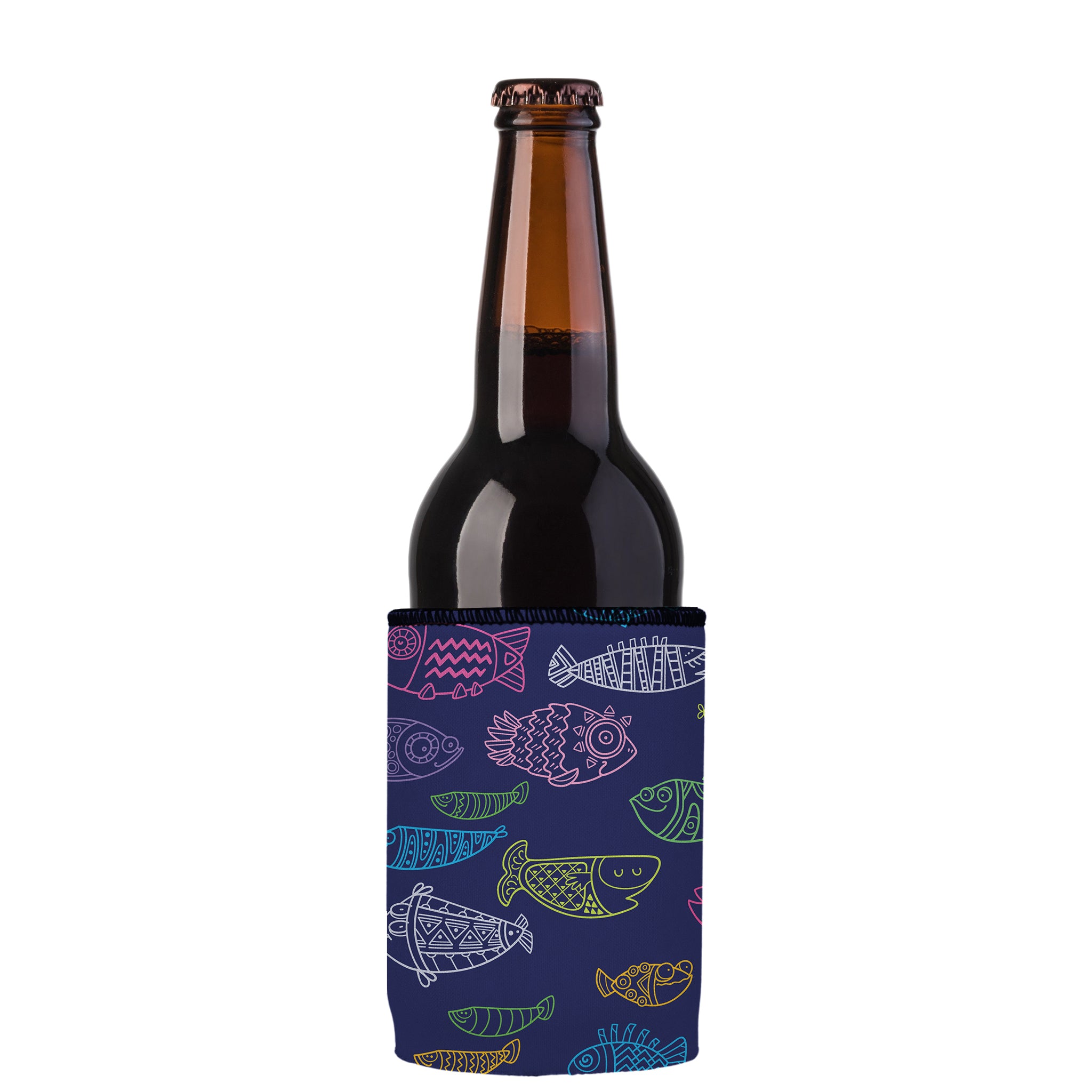 Stubbyz Neon Fish Stubby Cooler