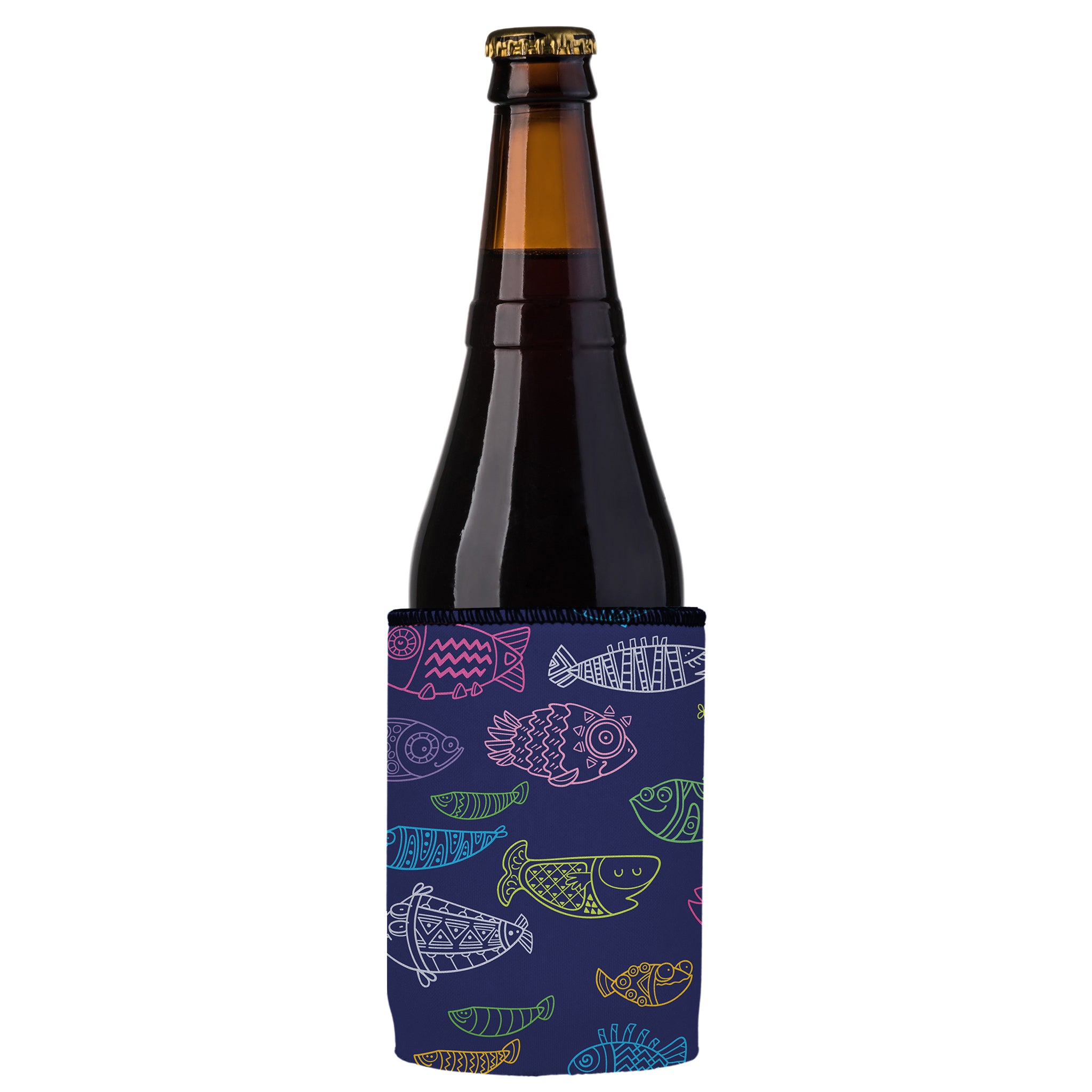 Stubbyz Neon Fish Stubby Cooler