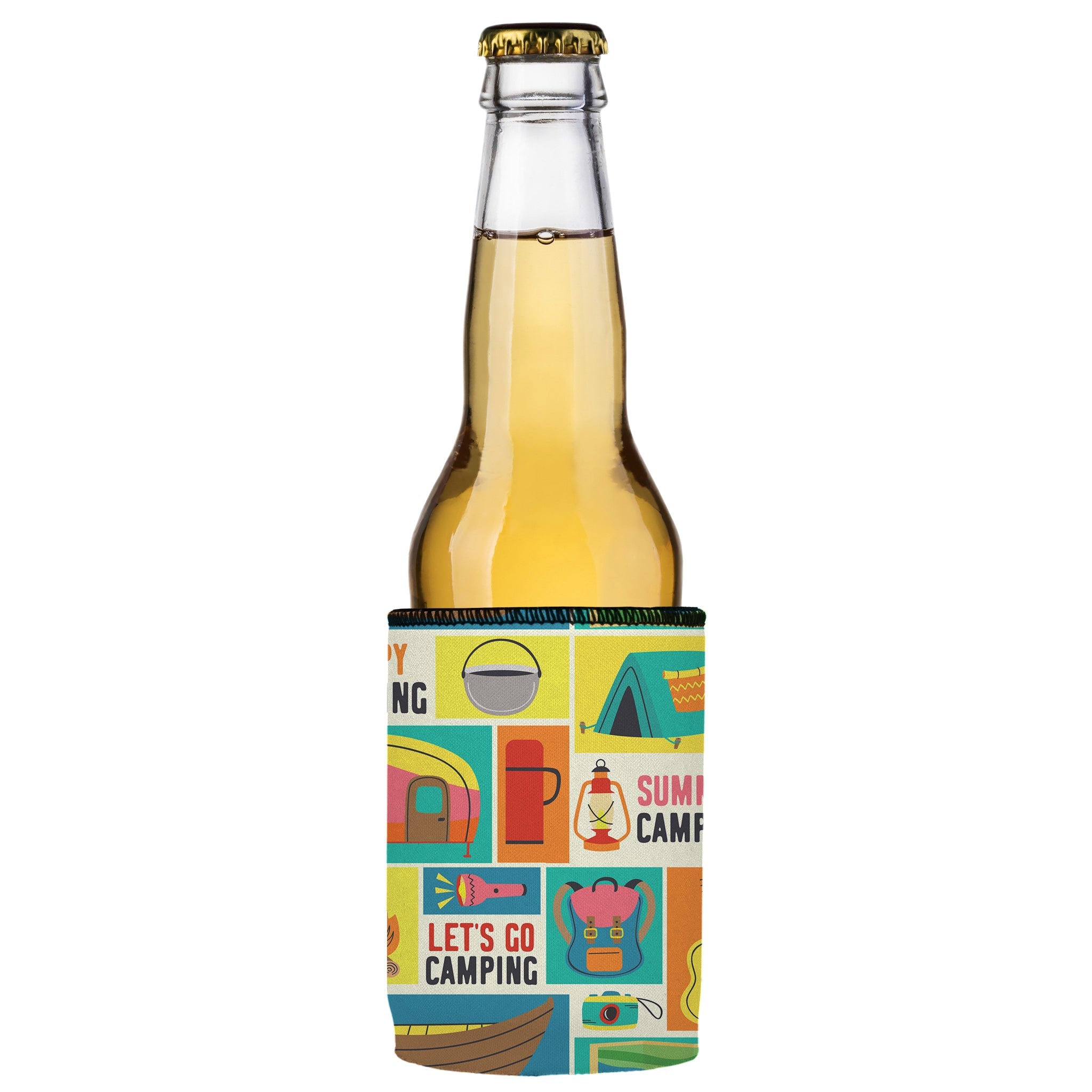 Stubbyz Happy Camping Stubby Cooler 3-Pack