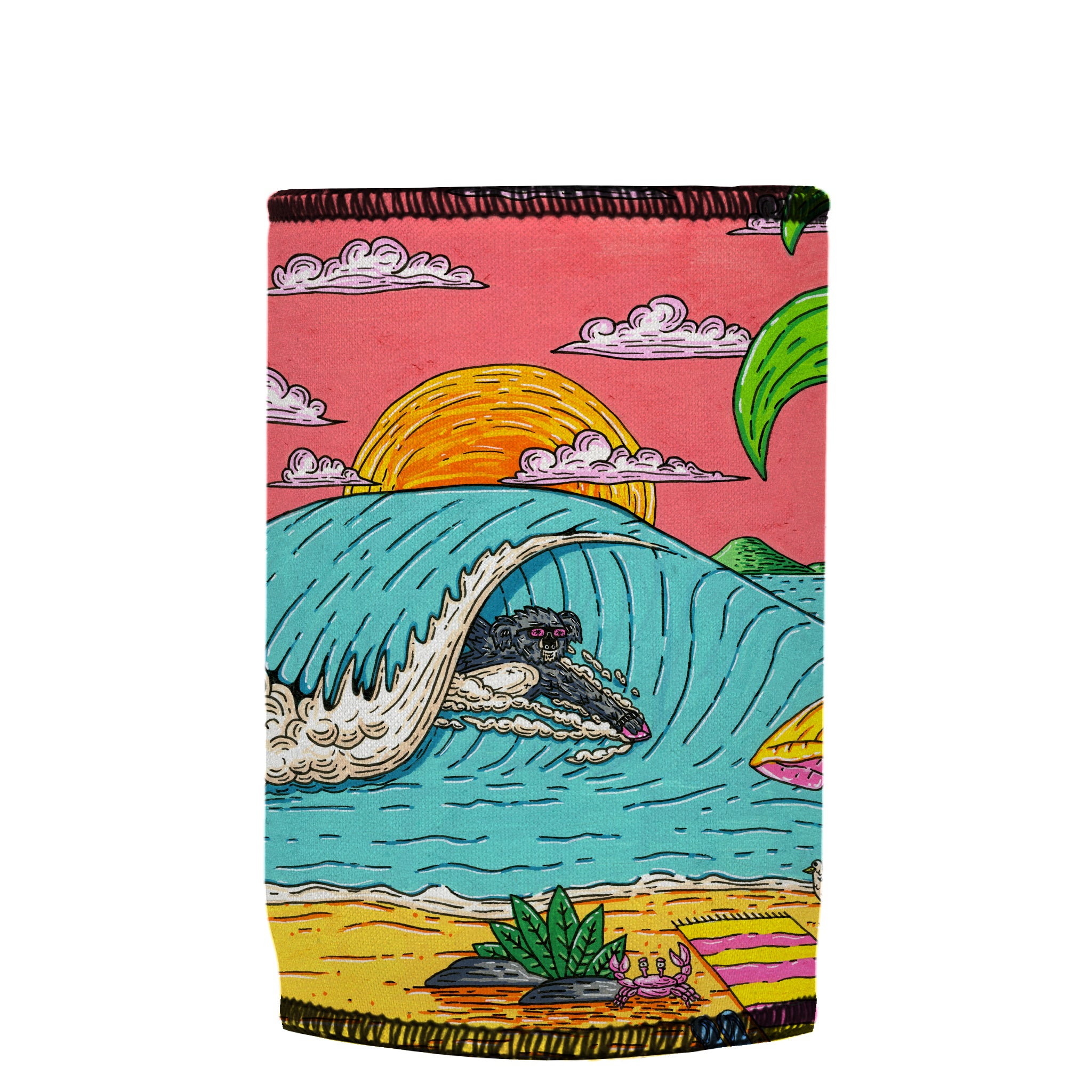 Stubbyz x Mulga Barry the Bodysurfing Koala Stubby Cooler