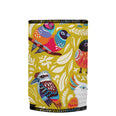 Aussie Birds II Stubbyz One Size baseless stubby cooler, shown flat