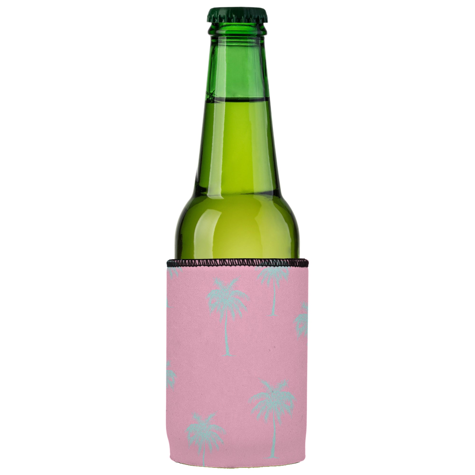 Stubbyz Palm Trees Aqua Pink Stubby Cooler 2-Pack