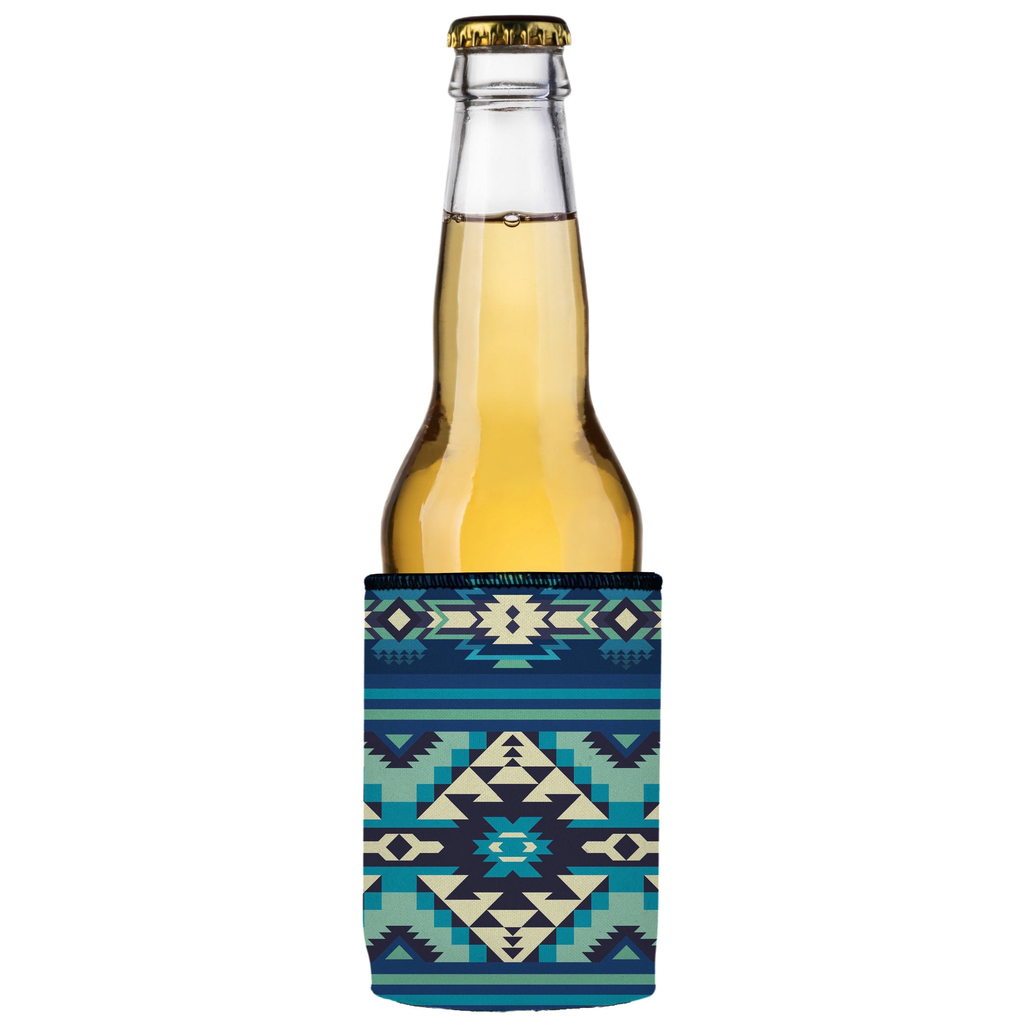 Stubbyz Blue Navajo Rug Stubby Cooler 2-Pack