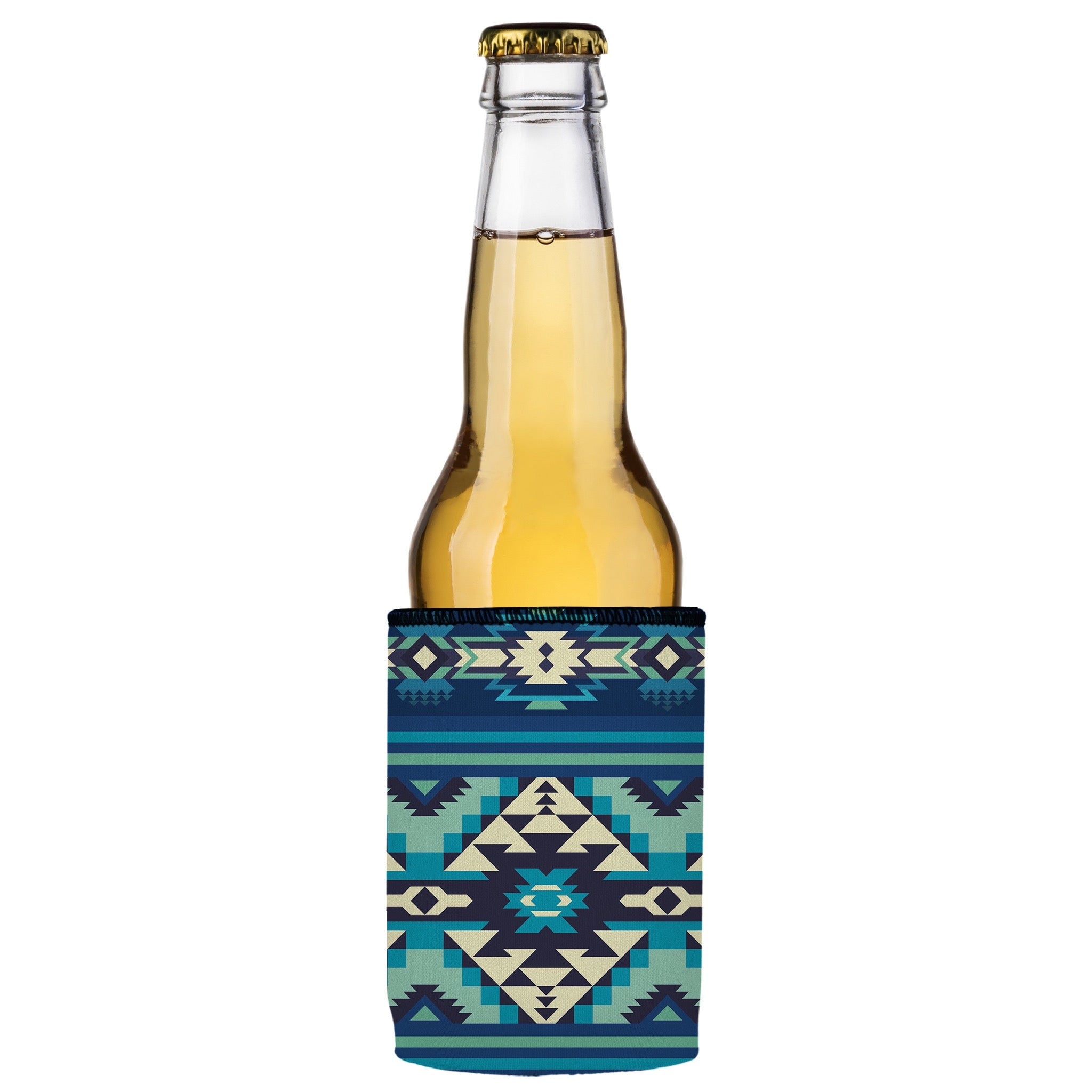 Stubbyz Blue Navajo Rug Stubby Cooler
