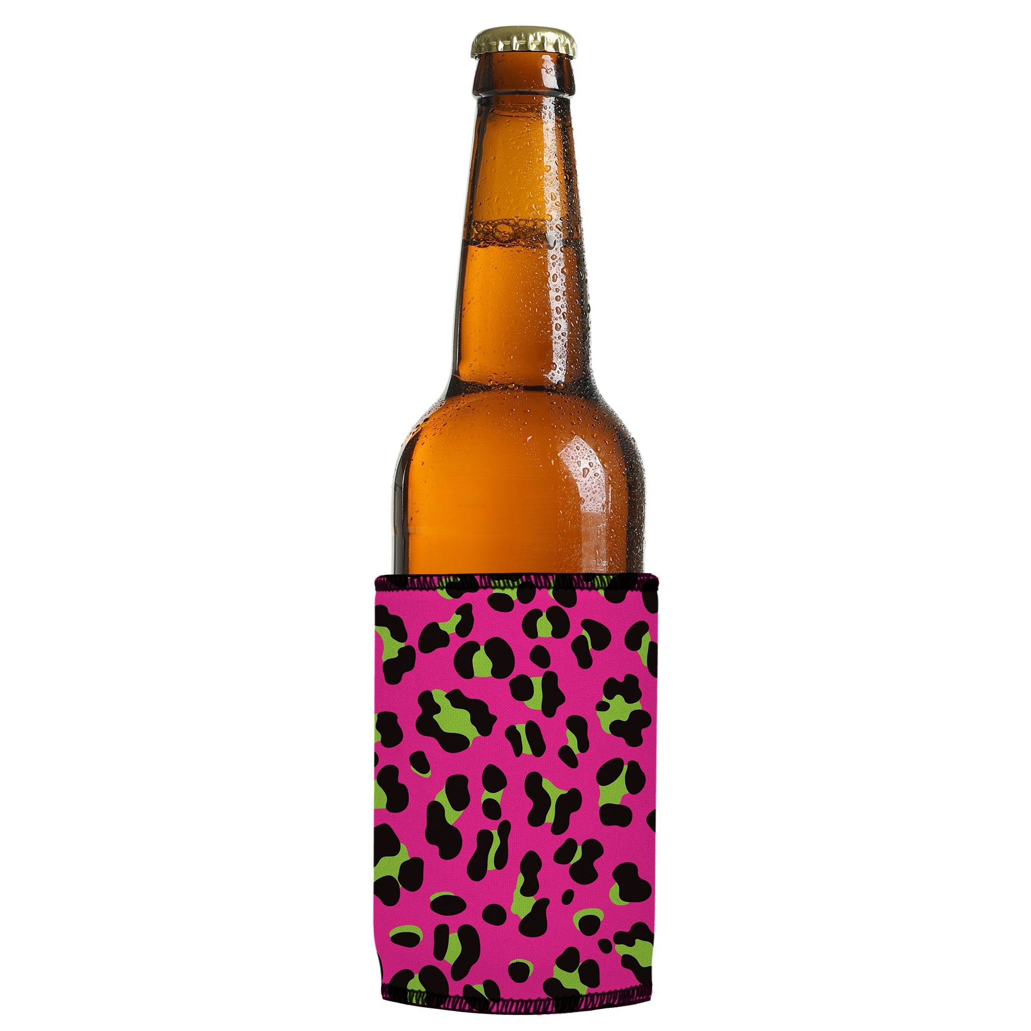 Stubbyz 80s Leopard Print Stubby Cooler