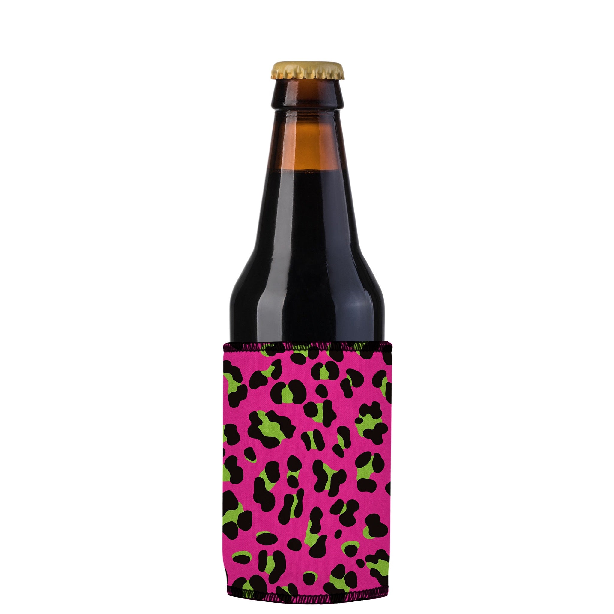 Stubbyz 80s Leopard Print Stubby Cooler