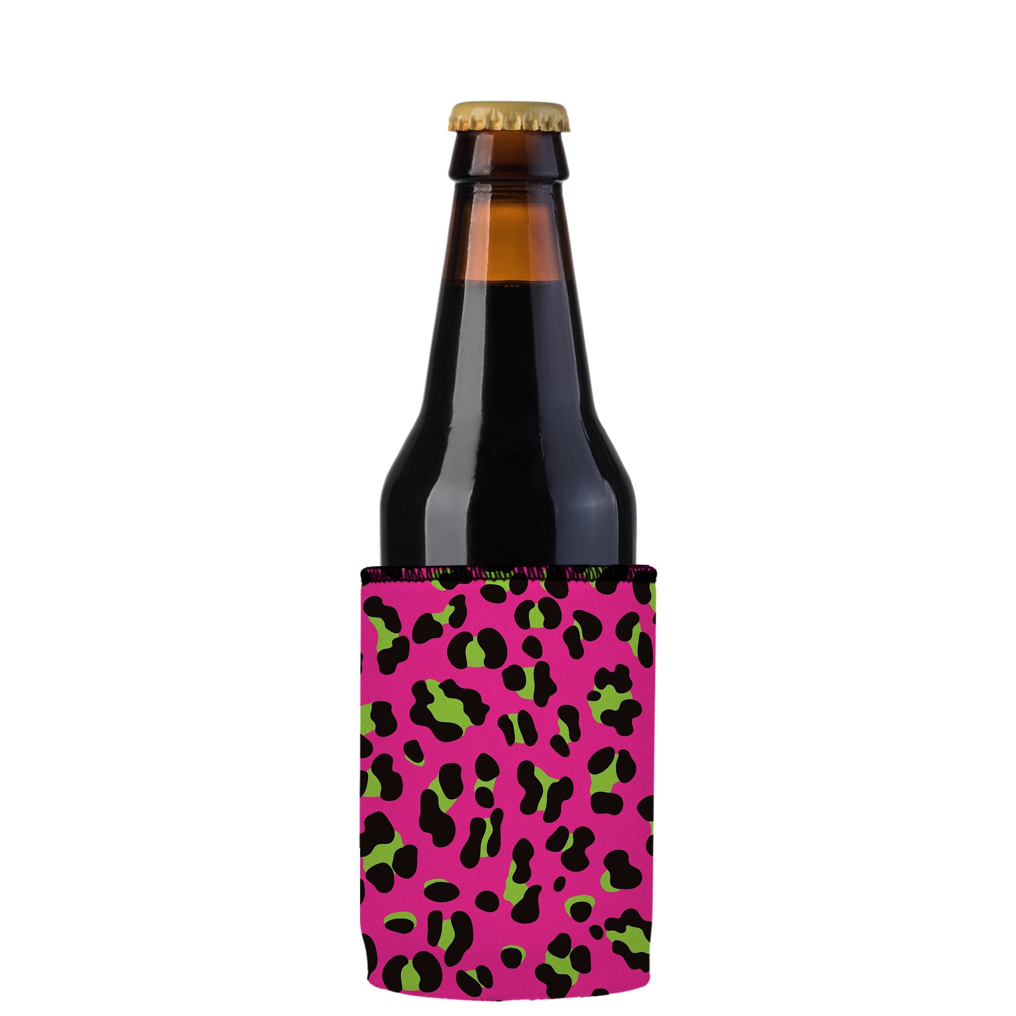 Stubbyz 80s Leopard Print Stubby Cooler