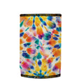 Rainbow Spiral Tie-Dye Stubbyz One Size baseless stubby cooler, shown flat