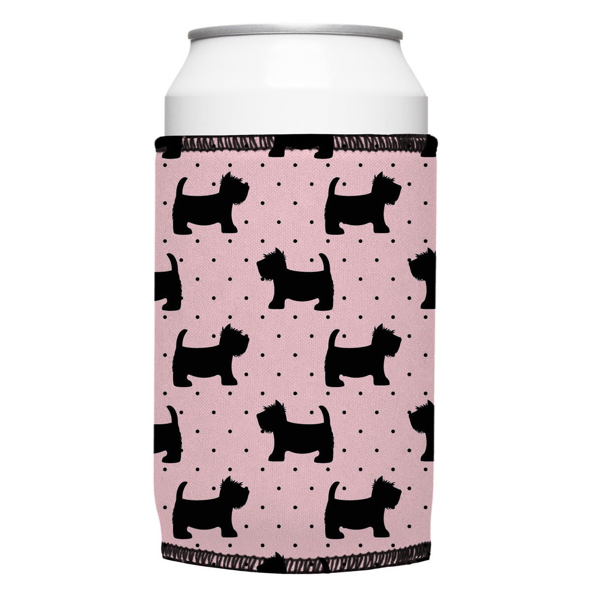 Scottish Terrier Stubbyz One Size cooler on a standard bottle