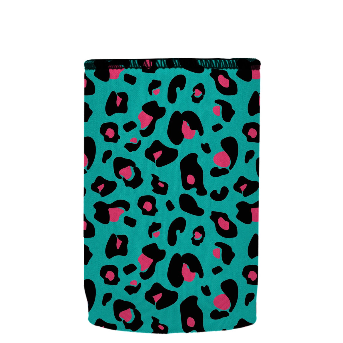 Stubbyz Teal Leopard Pattern Stubby Cooler, Australian Made by Stubbyz, view 4