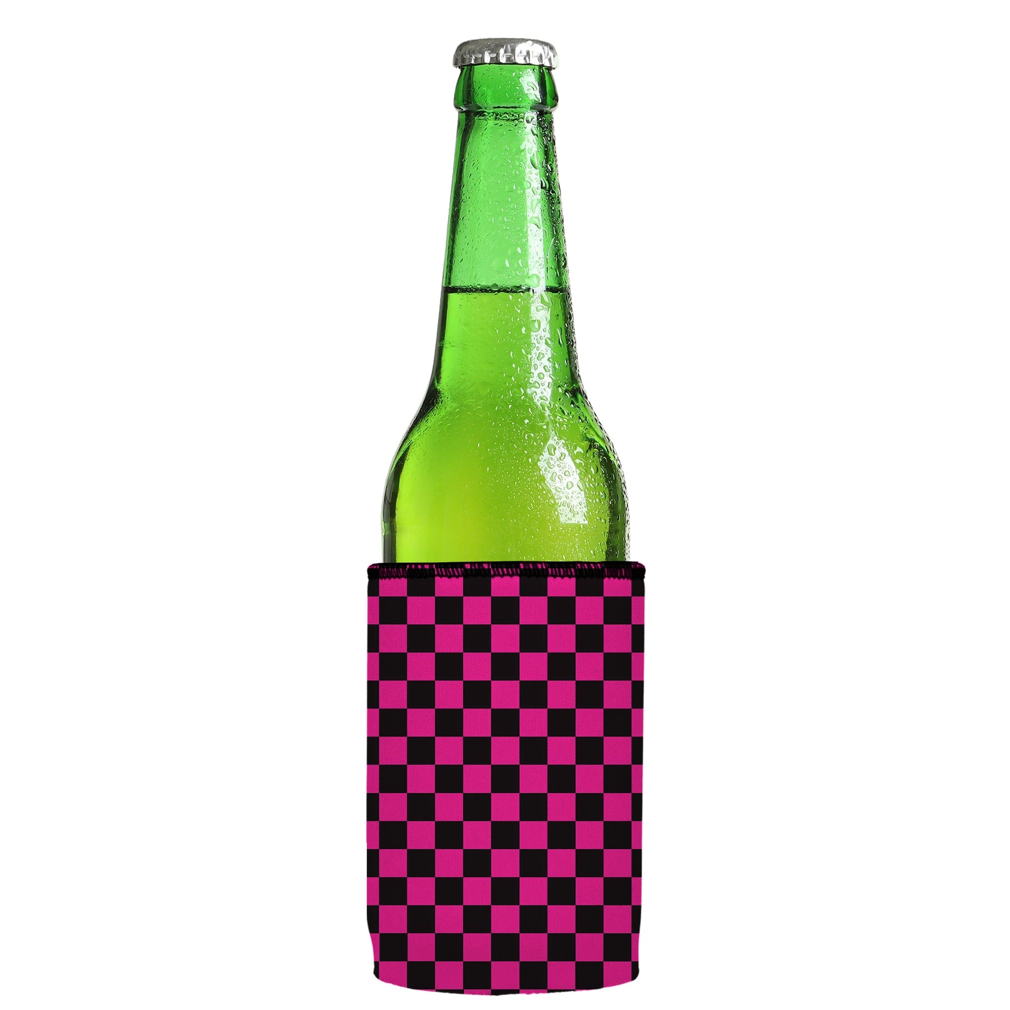 Stubbyz Pink Checkerboard Stubby Cooler
