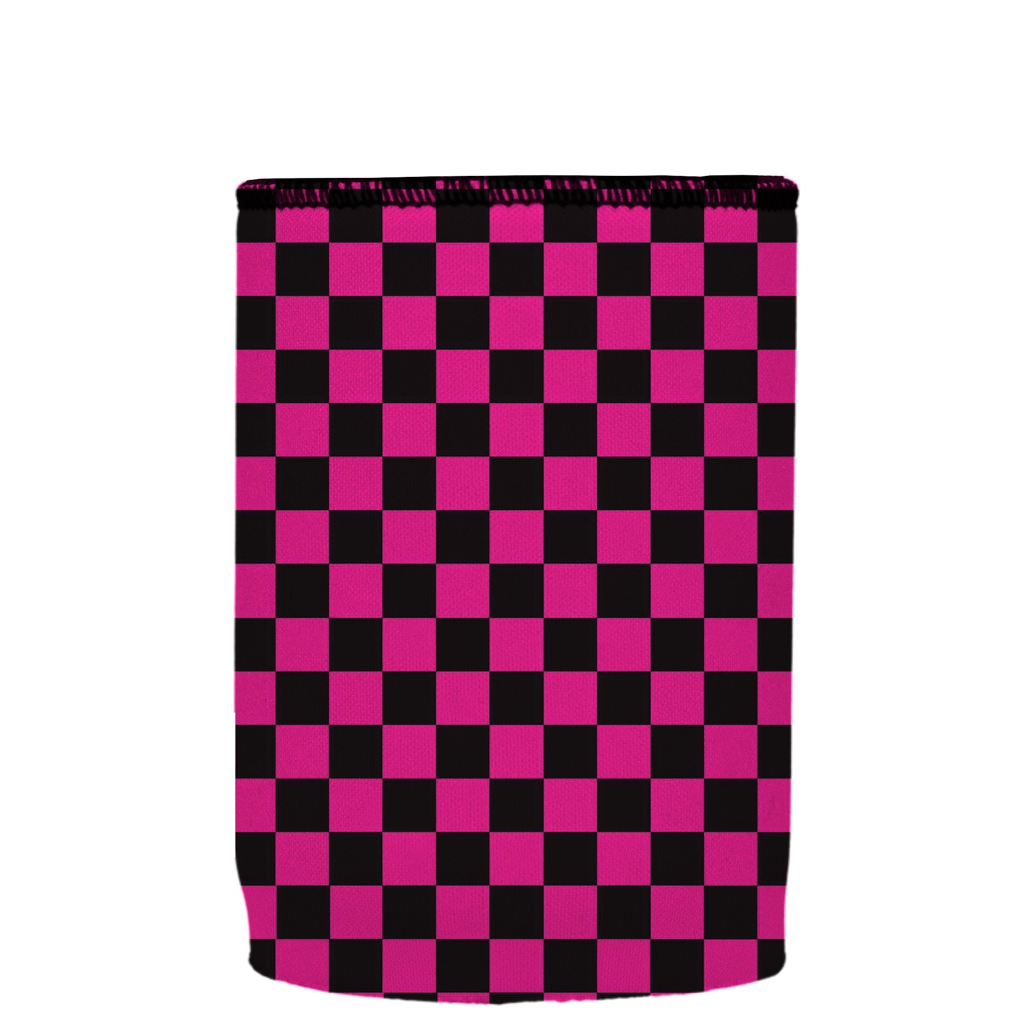 Stubbyz Pink Checkerboard Stubby Cooler
