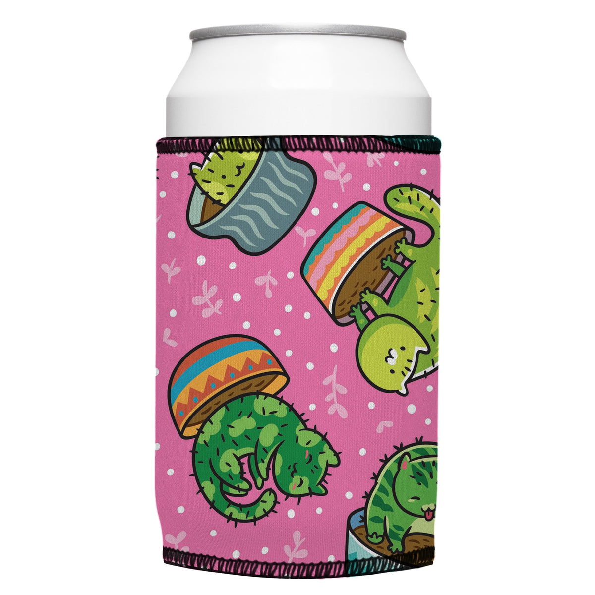 Cats in a Flowerpot Stubbyz One Size cooler on a standard bottle