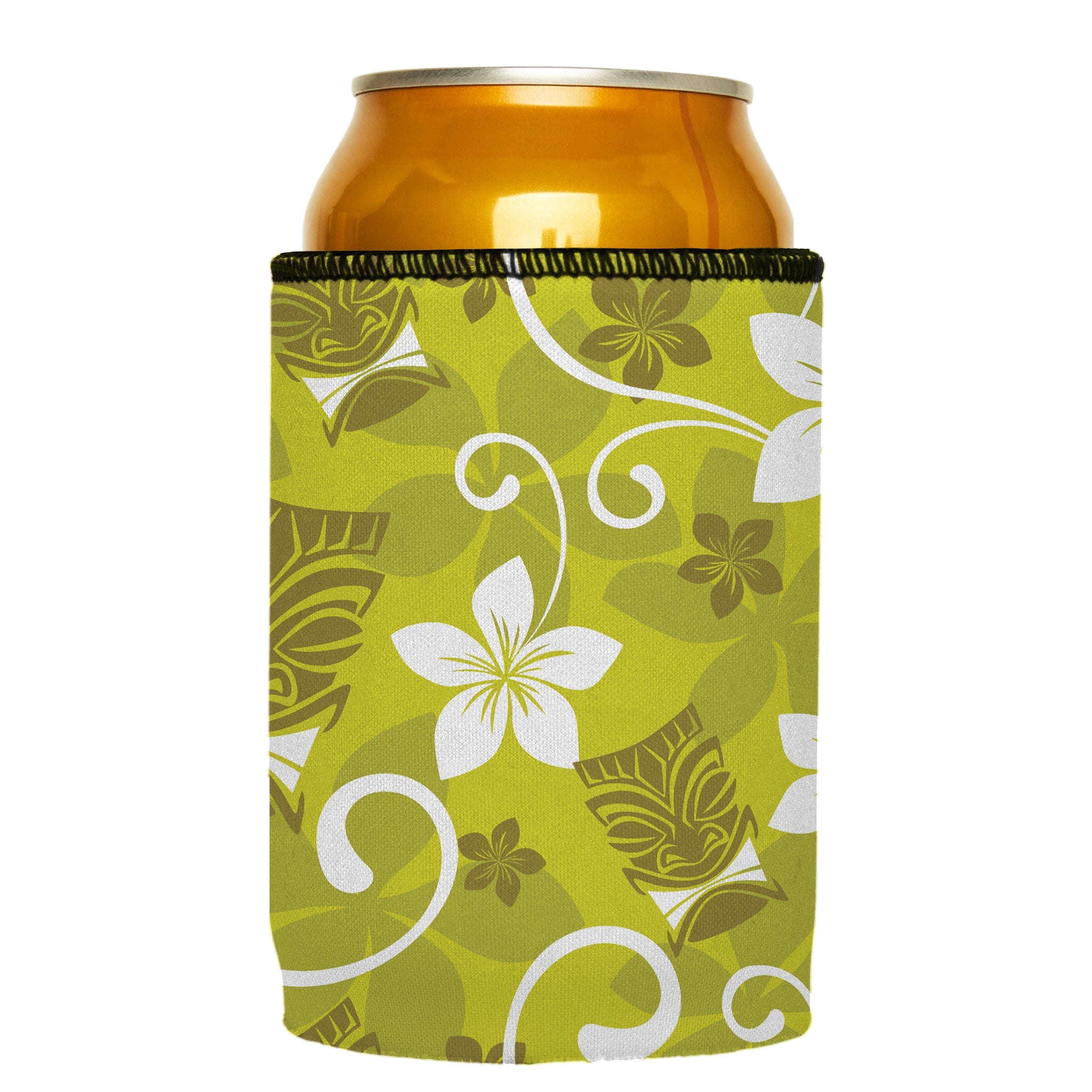 Stubbyz Green Tiki Tropics Stubby Cooler 3-Pack