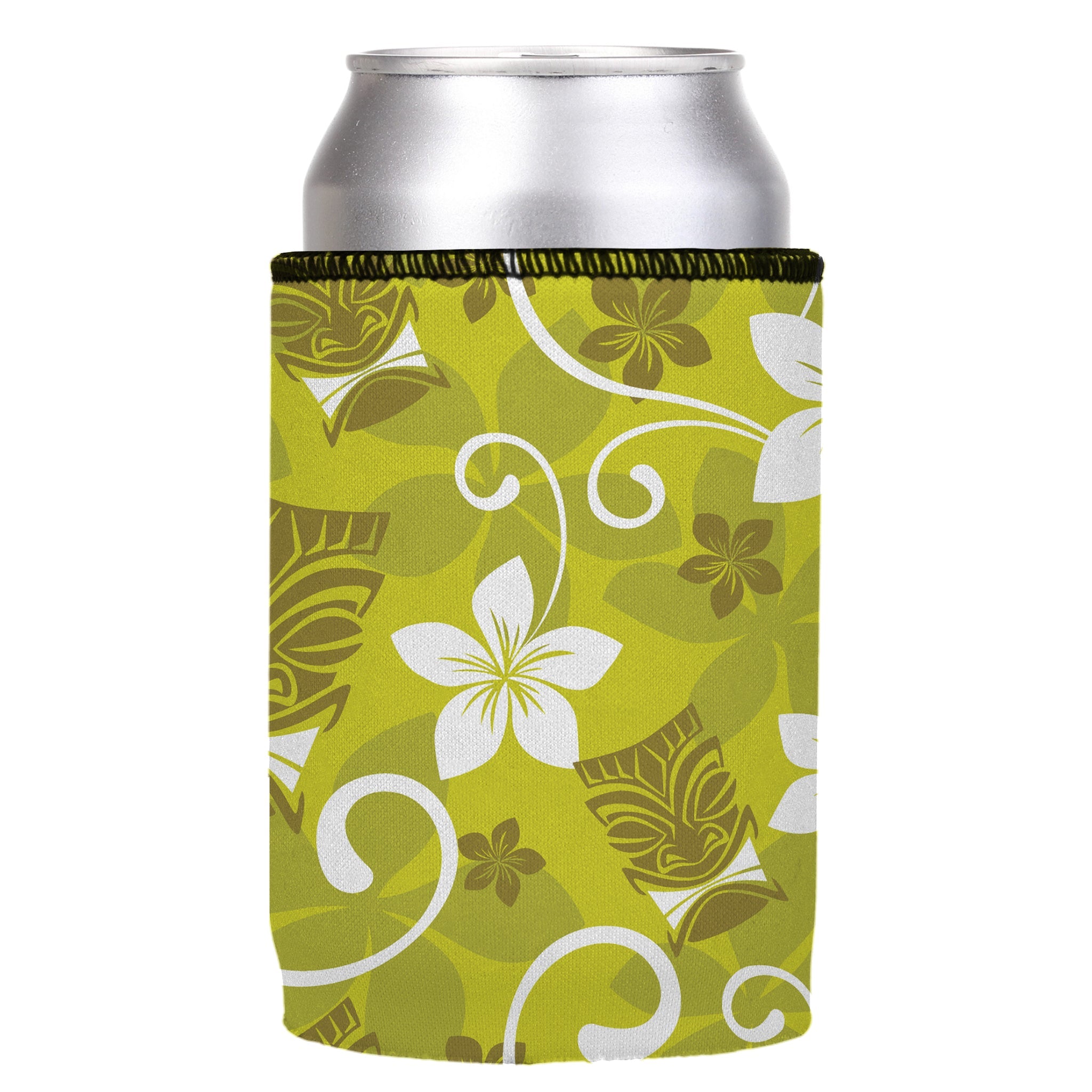 Stubbyz Green Tiki Tropics Stubby Cooler 3-Pack