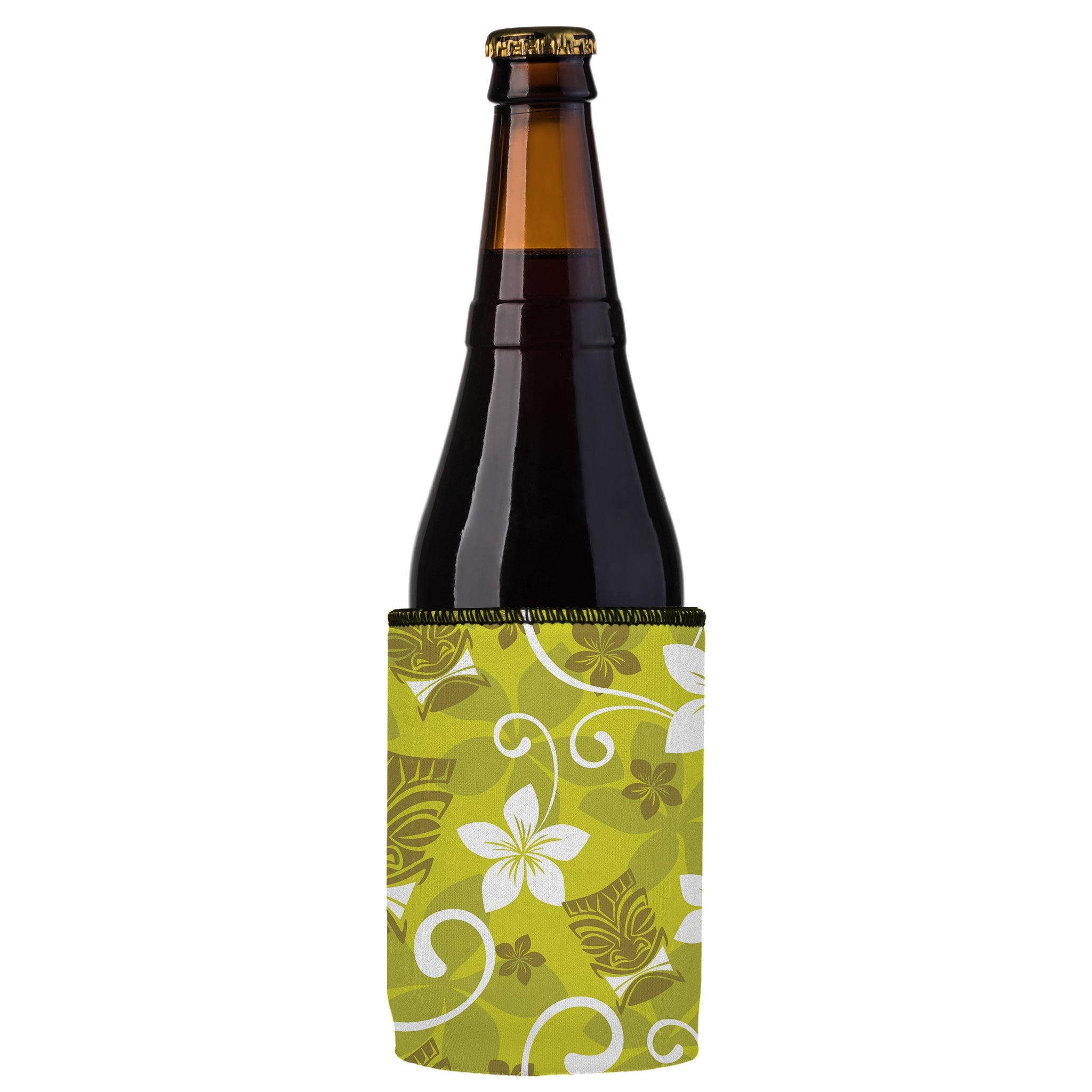 Stubbyz Green Tiki Tropics Stubby Cooler 3-Pack