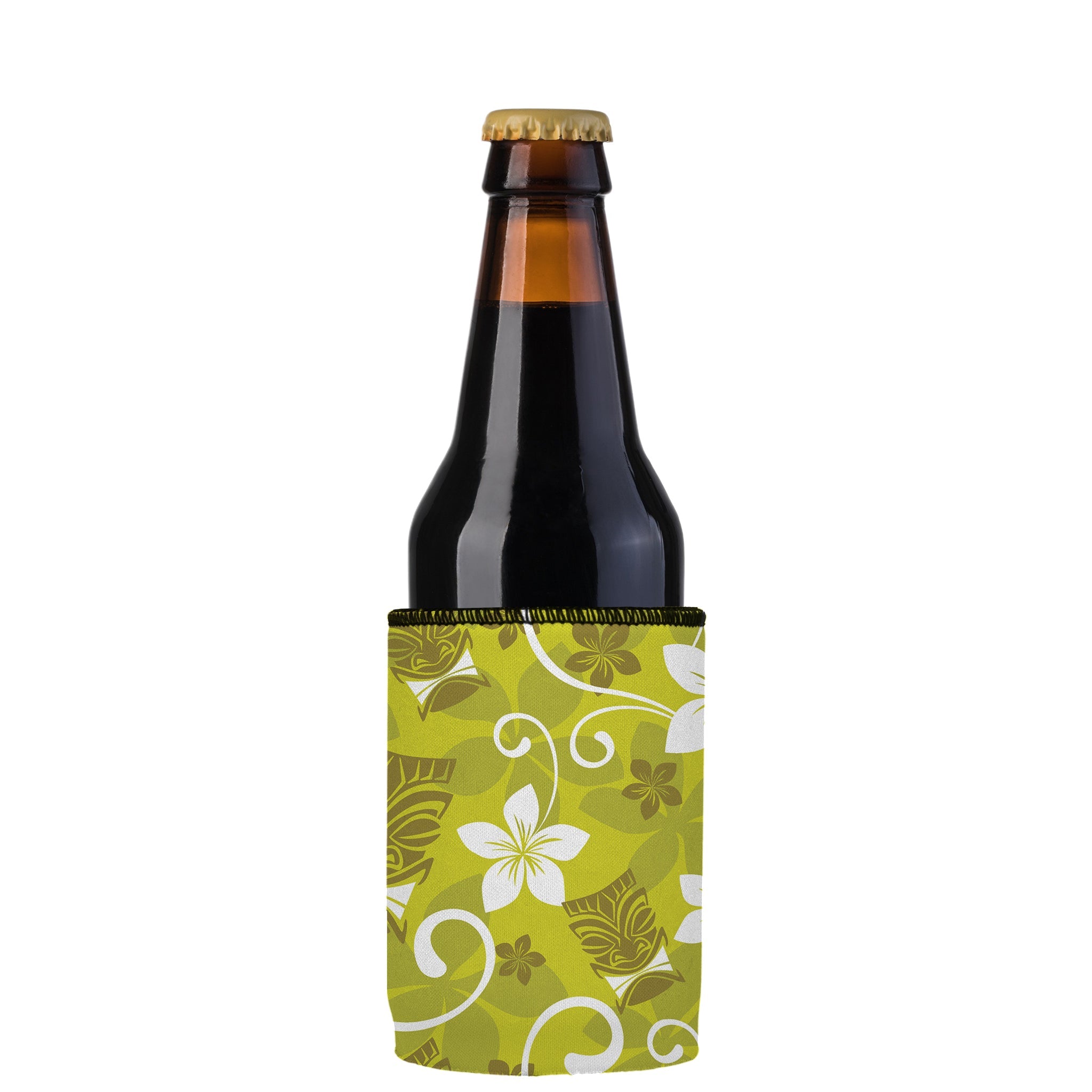 Stubbyz Green Tiki Tropics Stubby Cooler 3-Pack