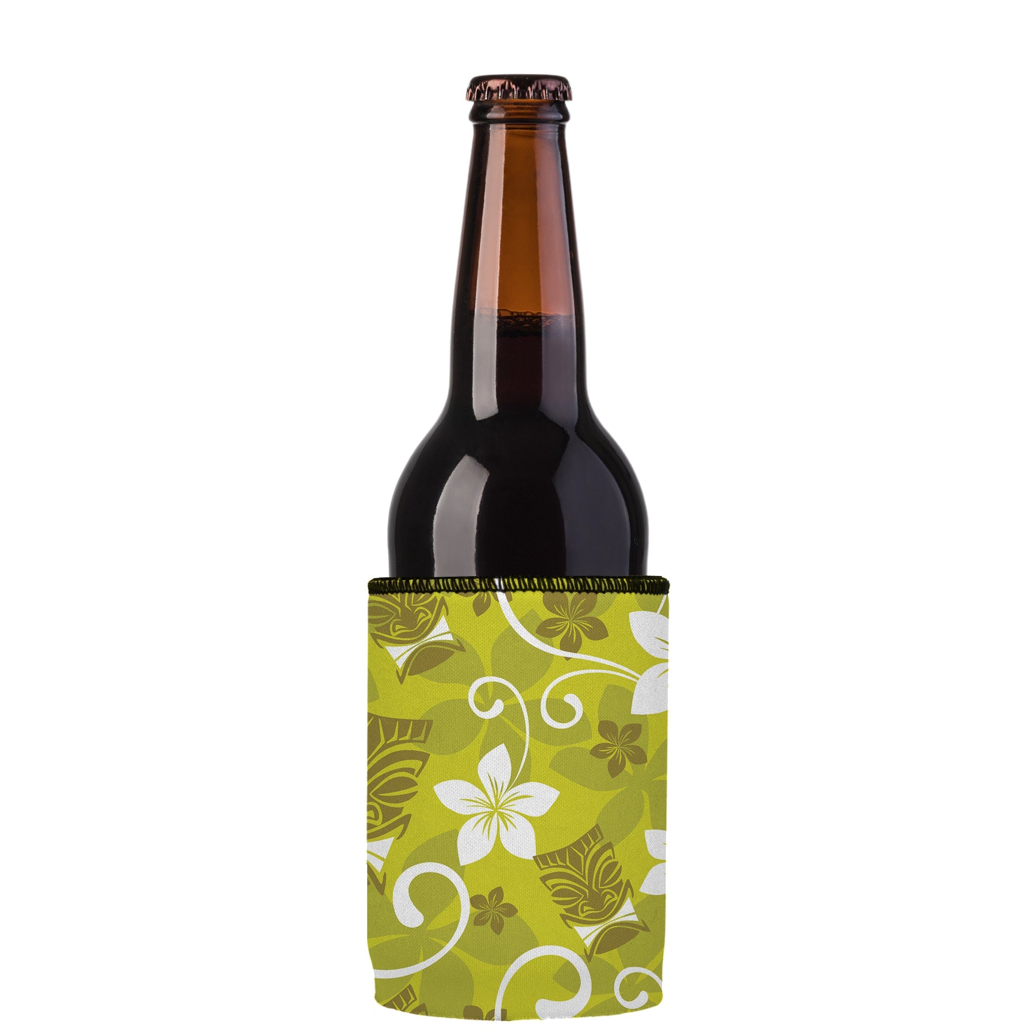 Stubbyz Green Tiki Tropics Stubby Cooler 3-Pack