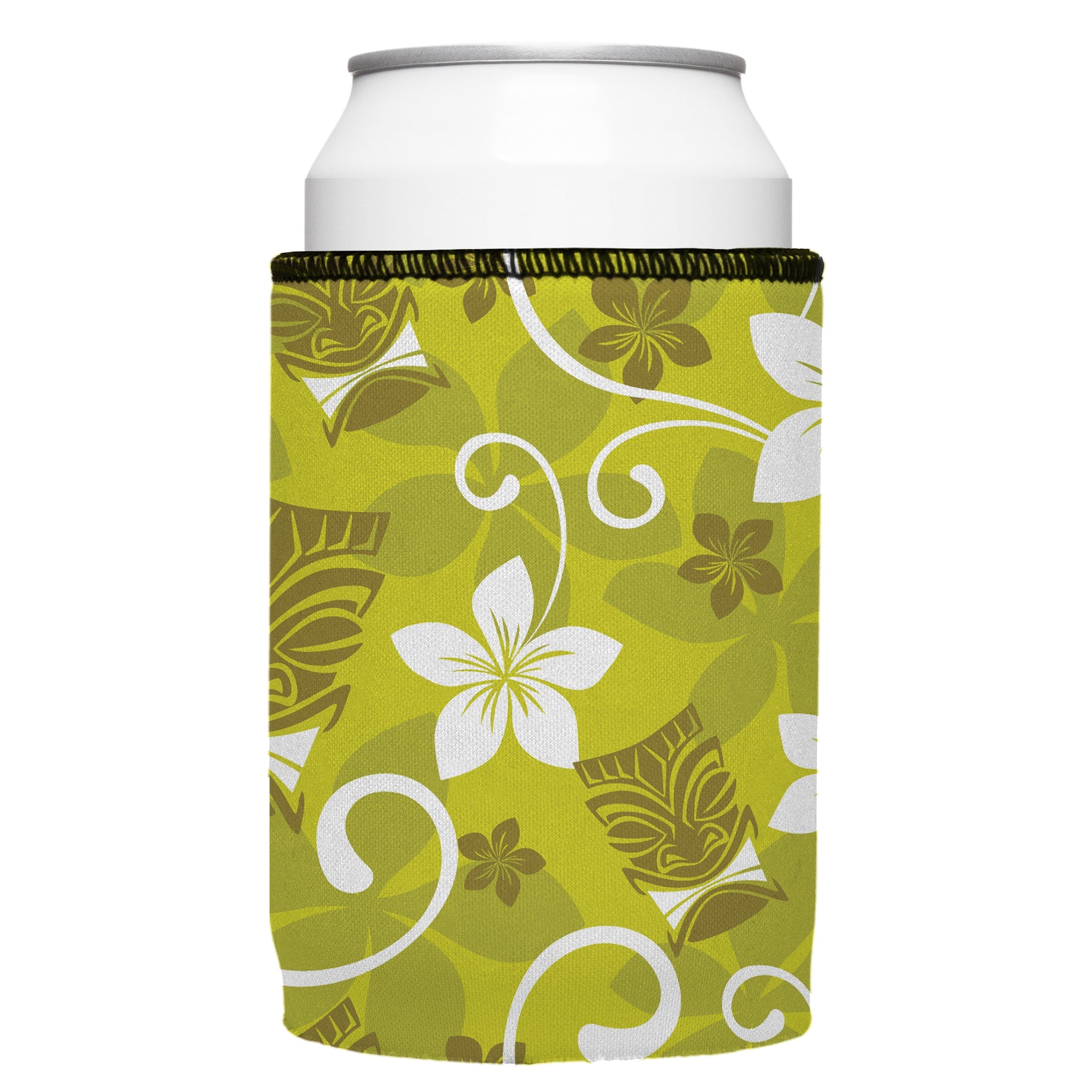 Stubbyz Green Tiki Tropics Stubby Cooler 3-Pack