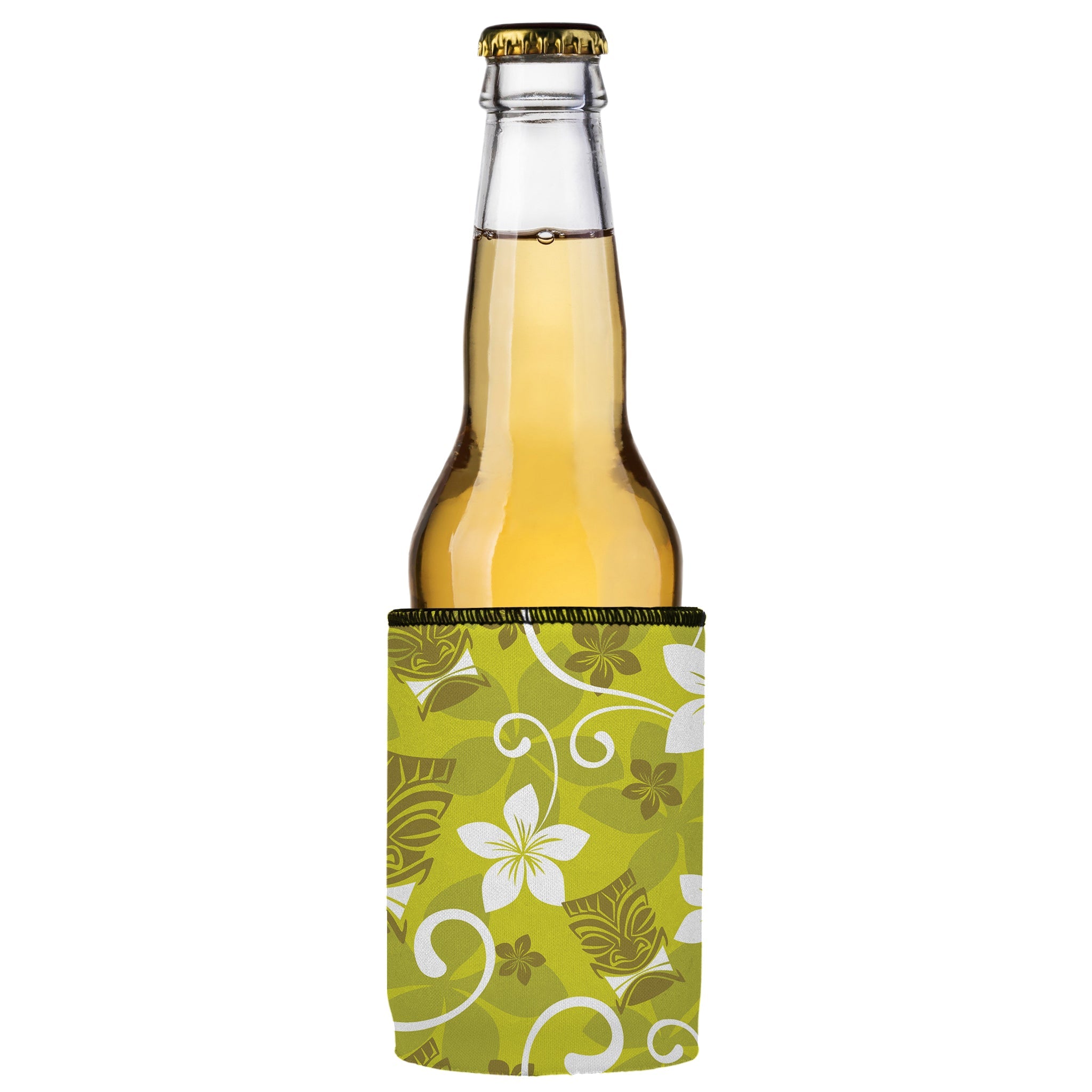 Stubbyz Green Tiki Tropics Stubby Cooler 3-Pack