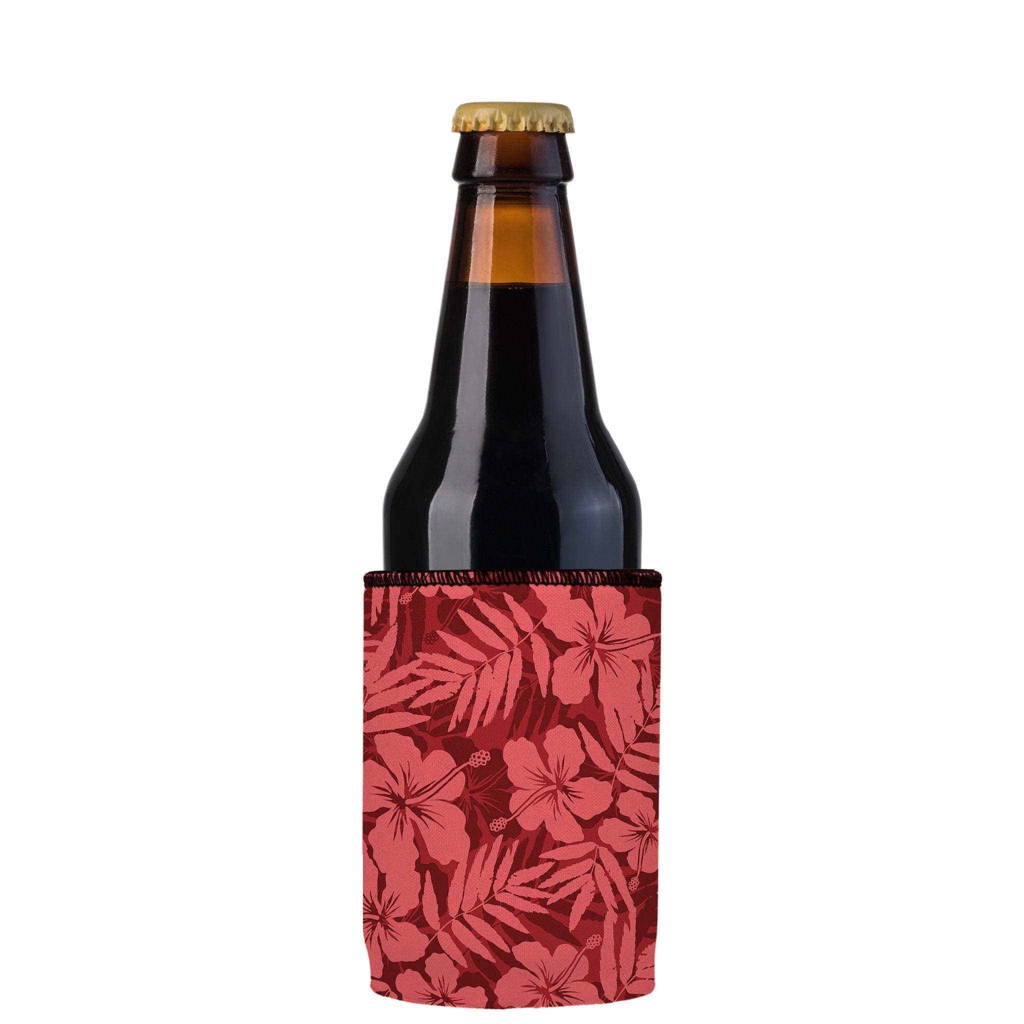 Stubbyz Hibiscus Red Stubby Cooler 3-Pack
