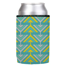 Stubbyz Yellow Tribal Arrows Stubby Cooler, Australian Made by Stubbyz