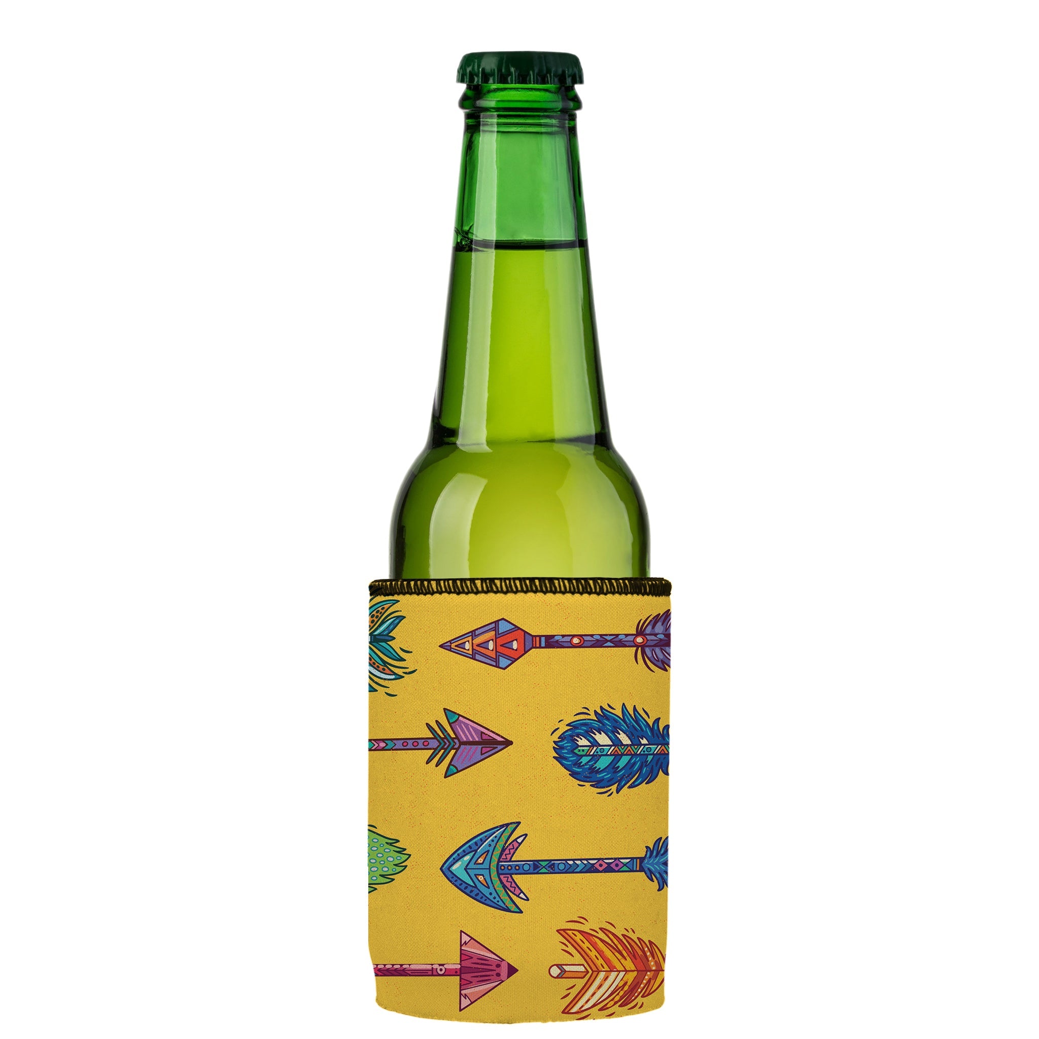 Stubbyz Yellow Boho Arrows Stubby Cooler 3-Pack