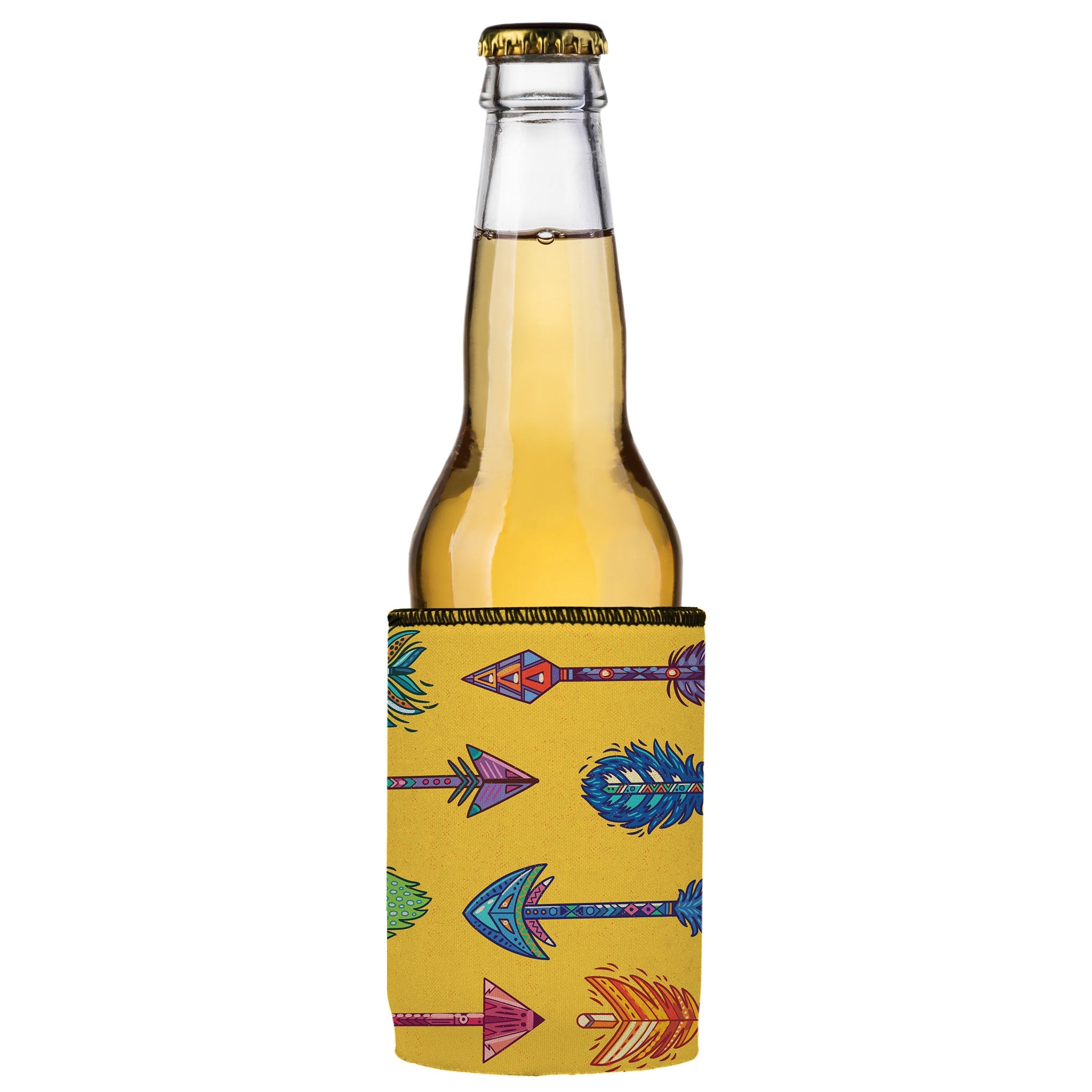 Stubbyz Yellow Boho Arrows Stubby Cooler 3-Pack