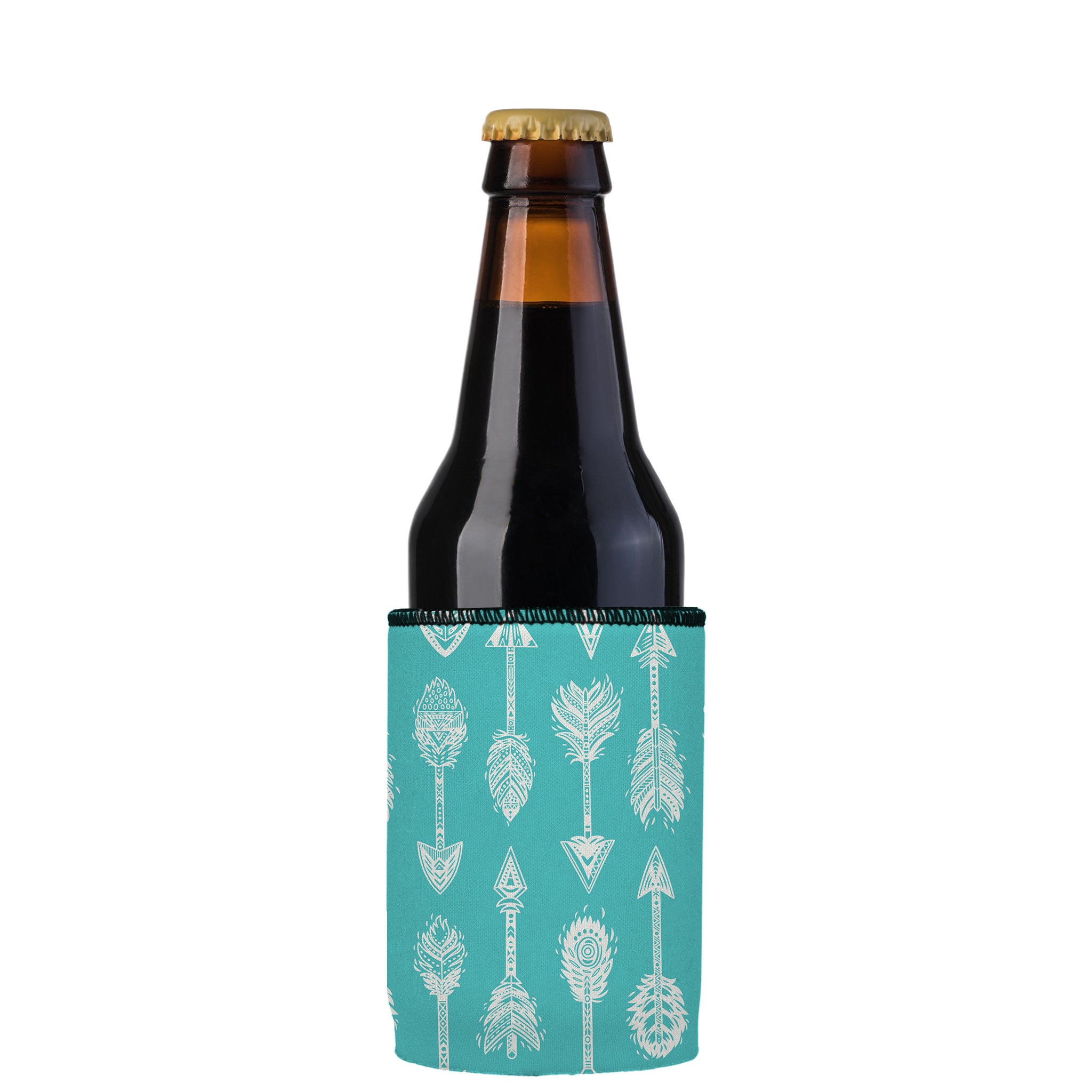 Stubbyz Teal Boho Arrows Stubby Cooler